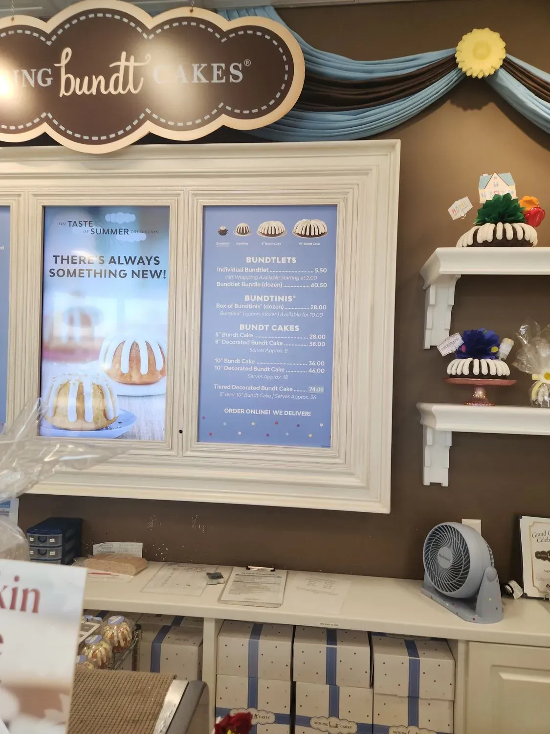 Nothing Bundt Cakes Menu - Updated November 2025