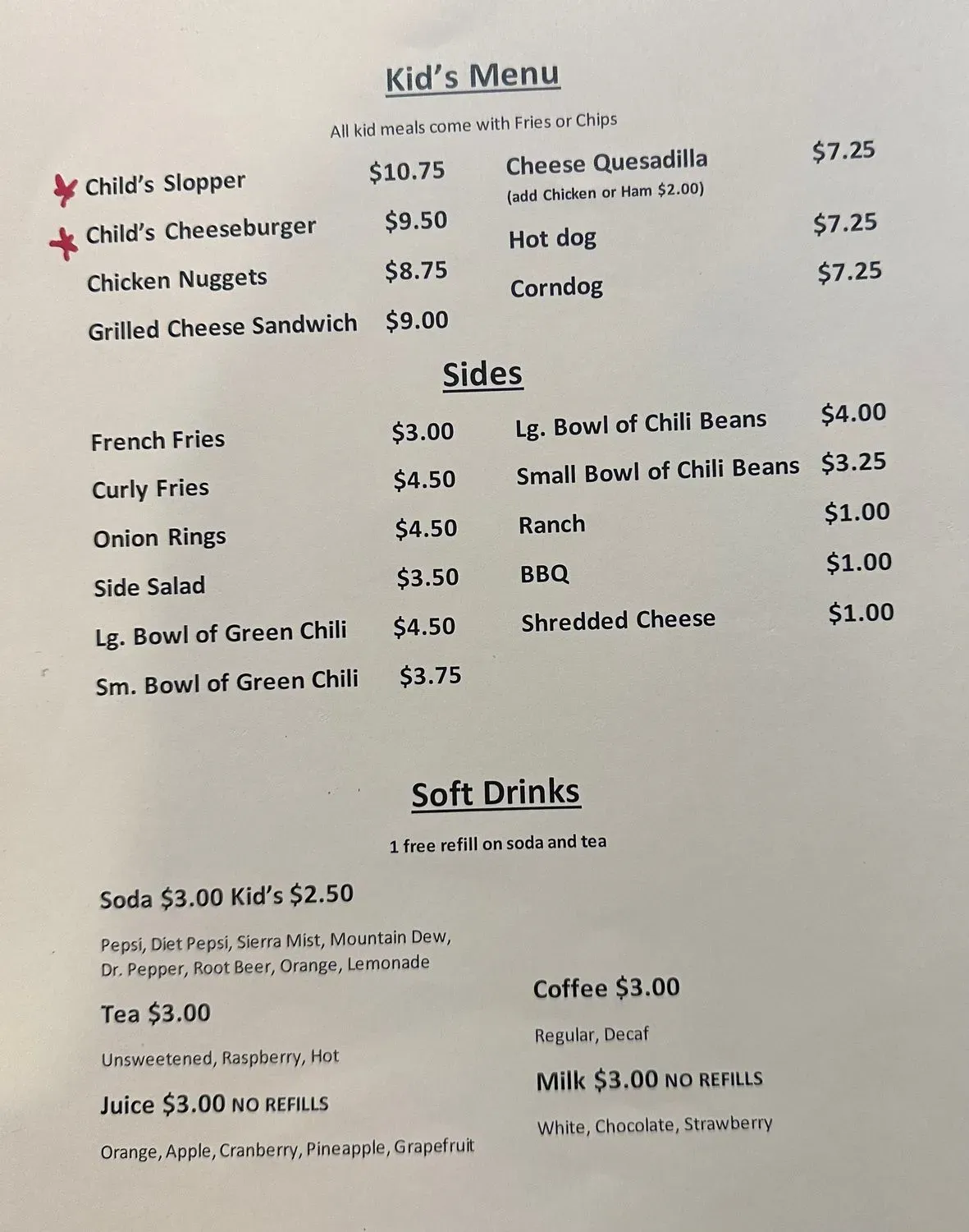 Menu 5