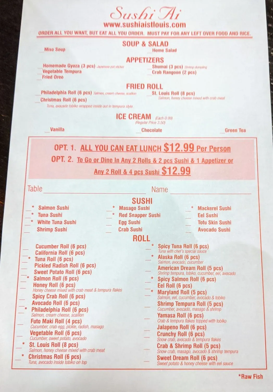 Menu 2