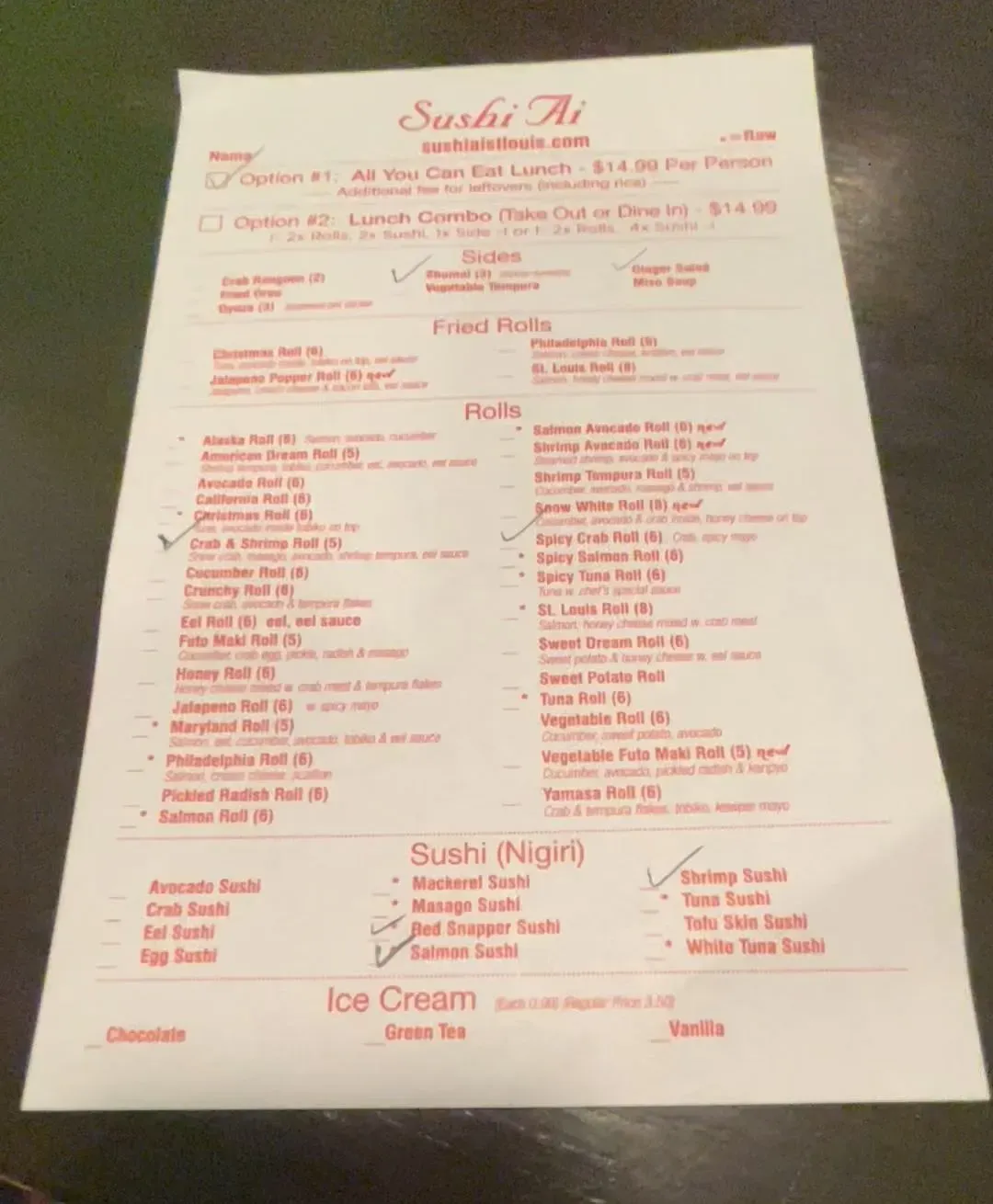 Menu 6