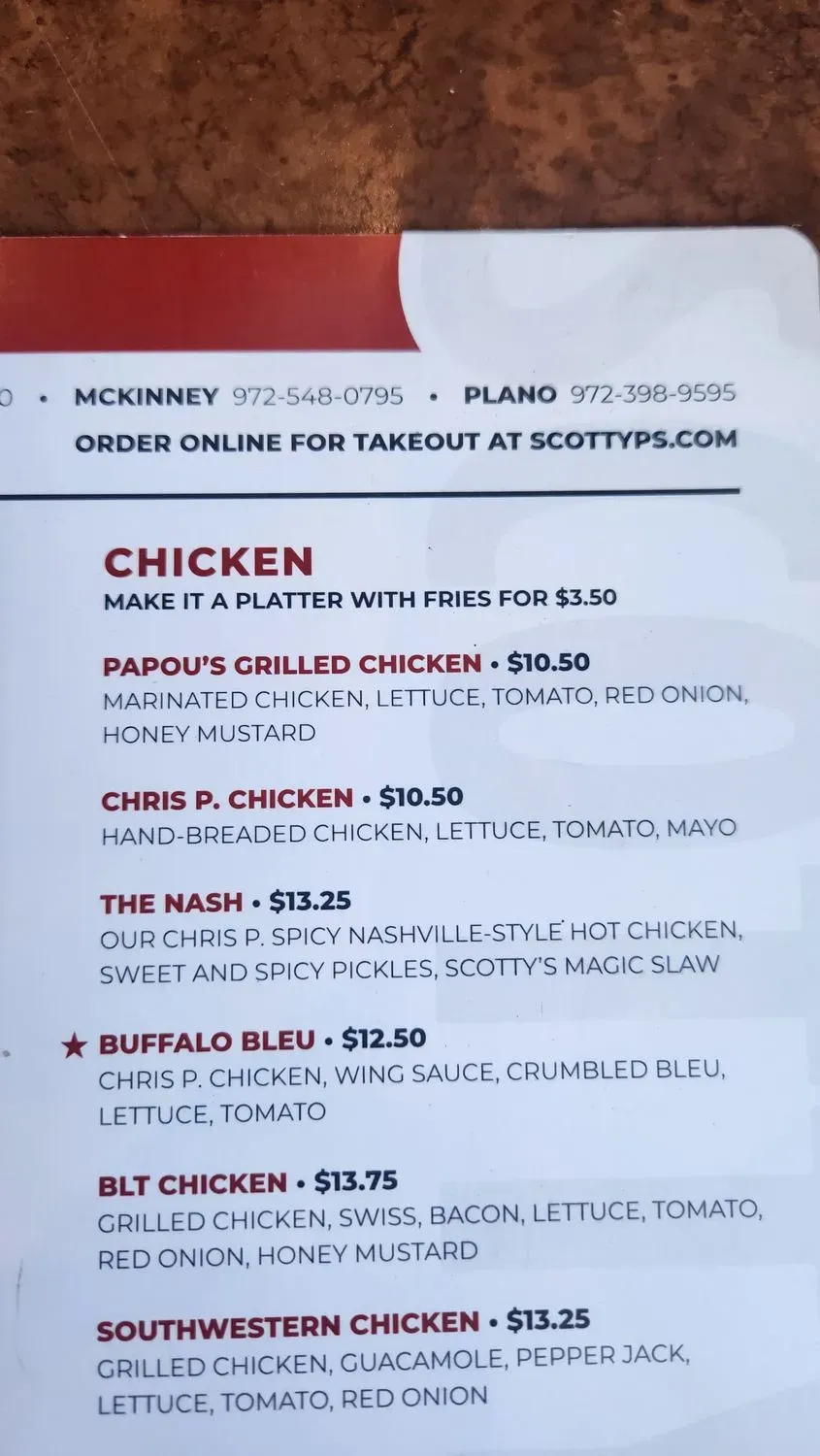 Menu 2