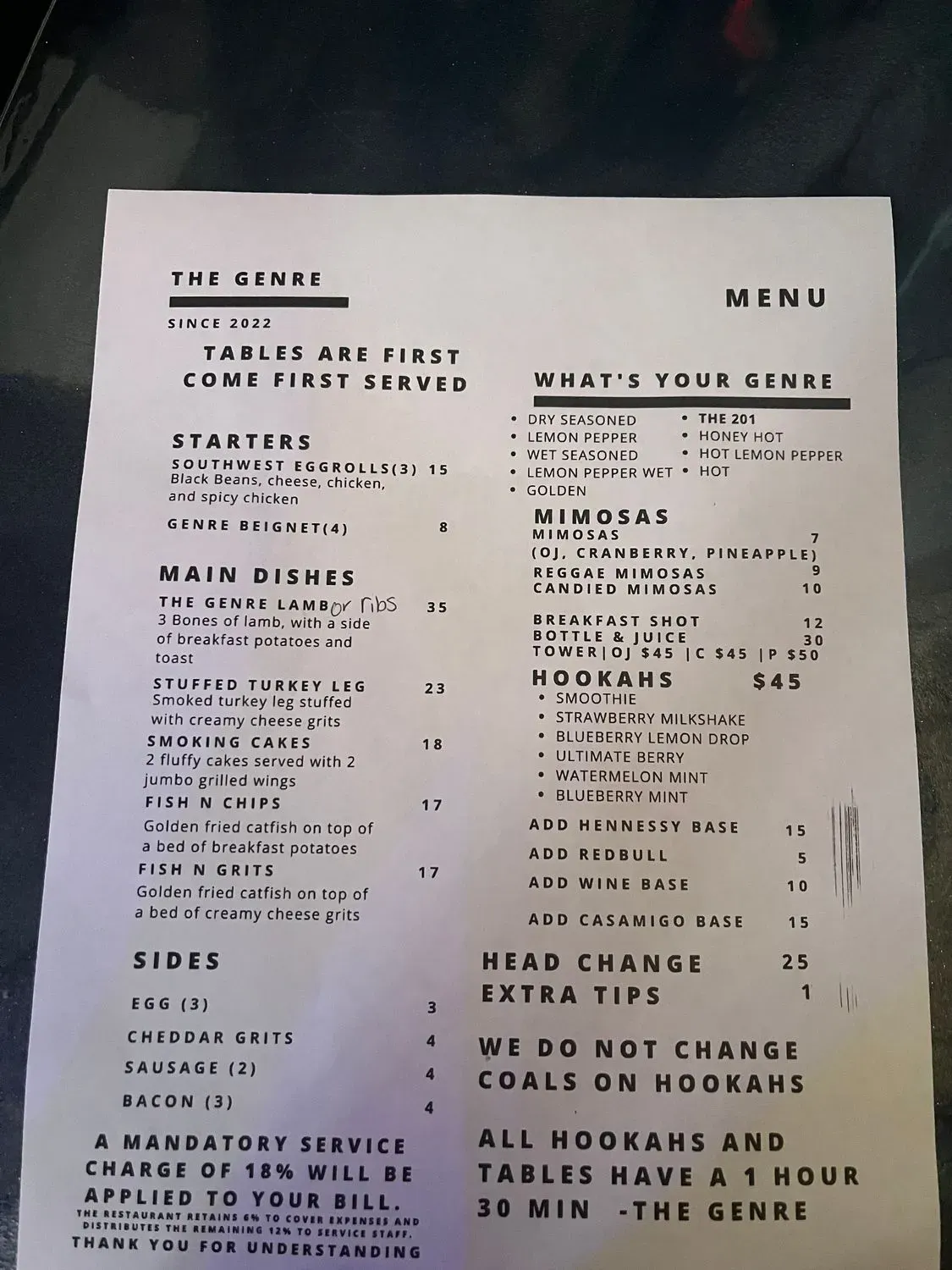 Menu 1