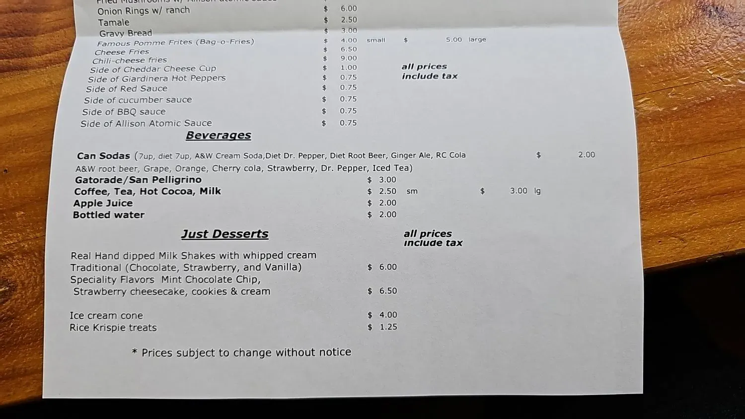 Menu 3