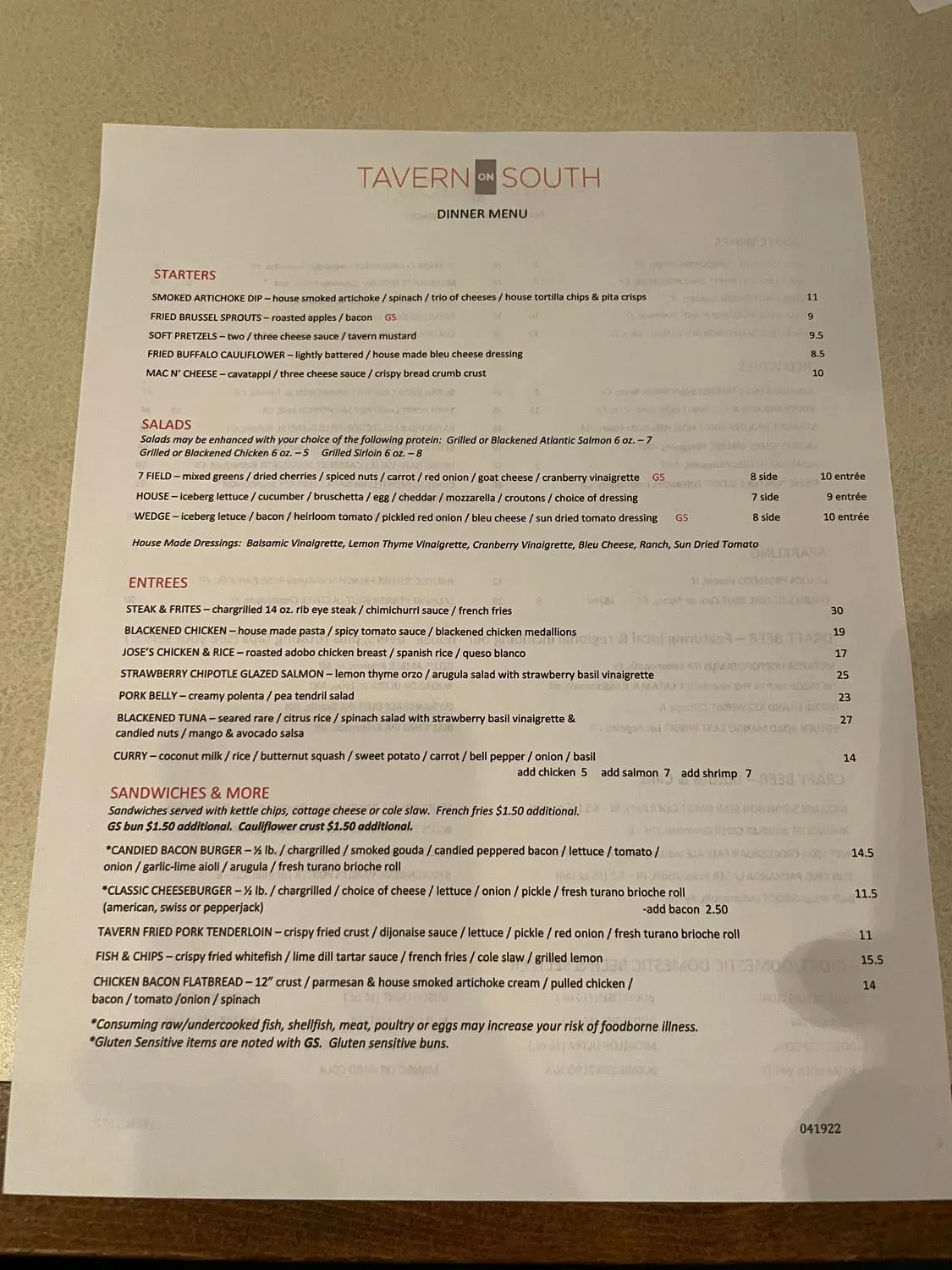 Menu 2