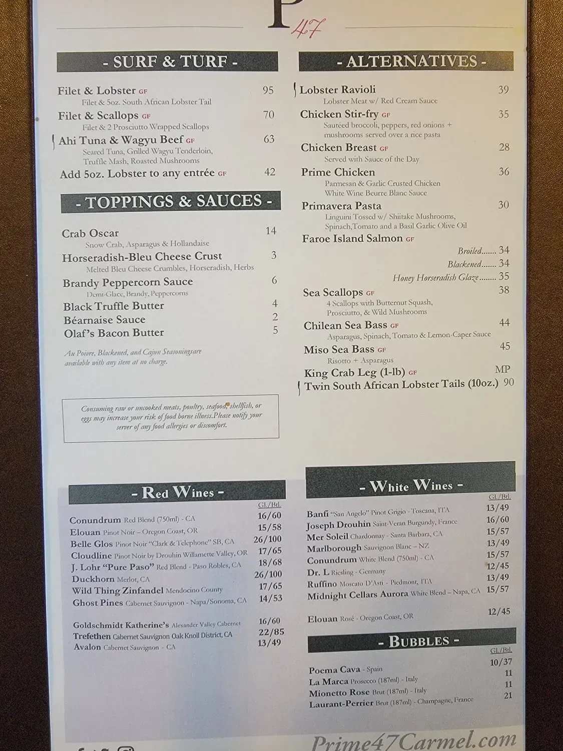 Menu 5