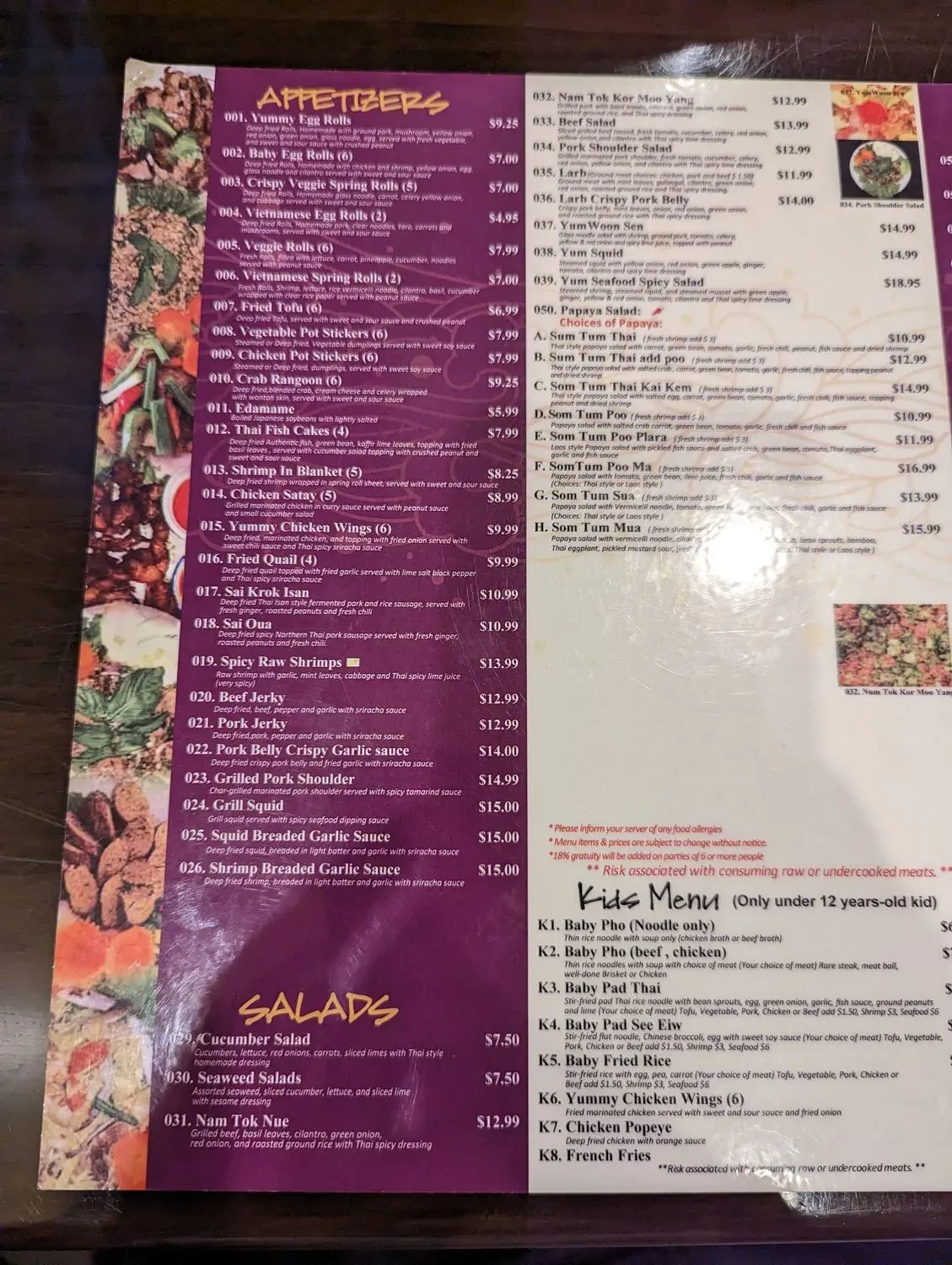 Menu 6