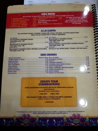 Menu 6