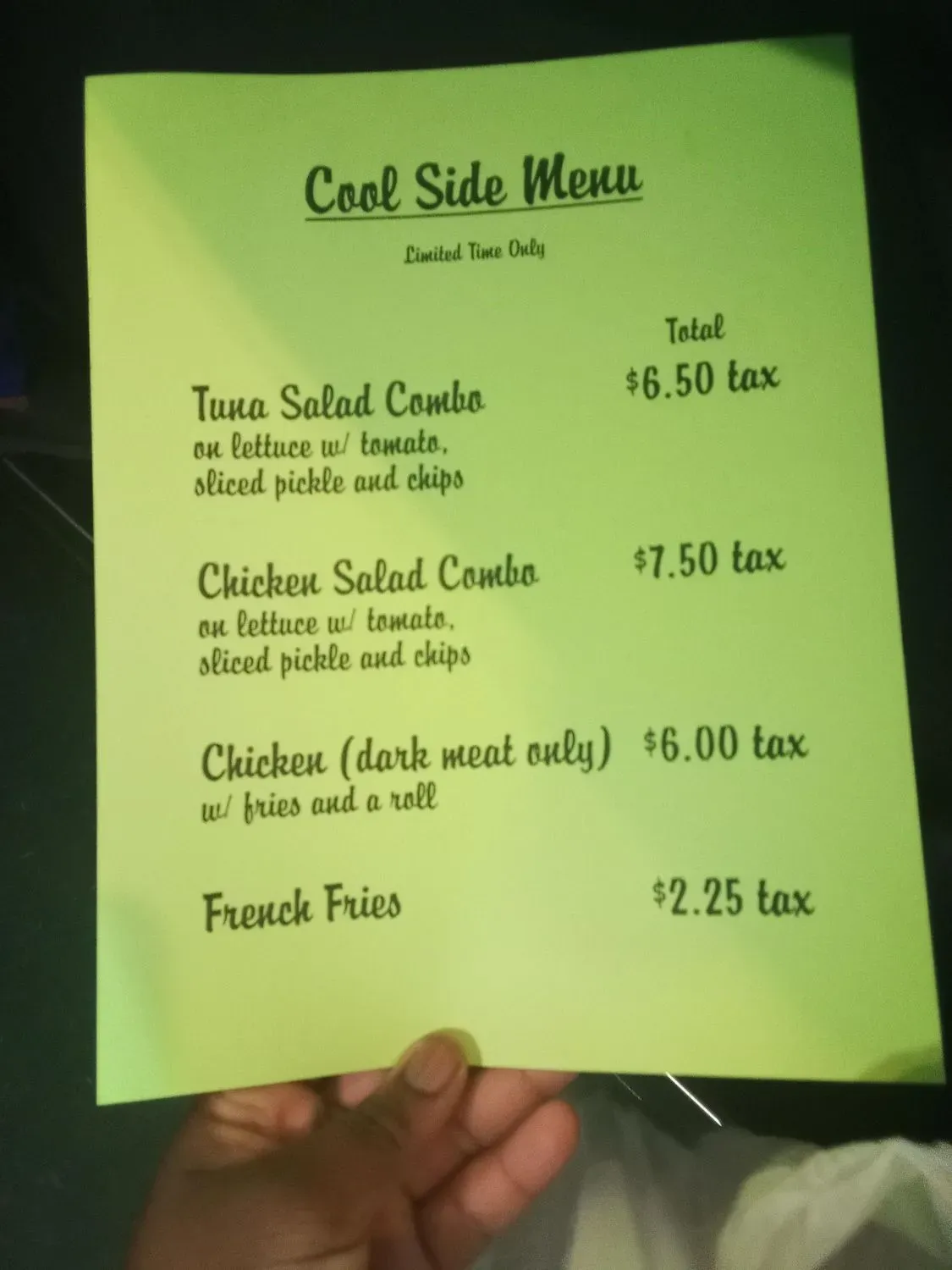 Menu 5