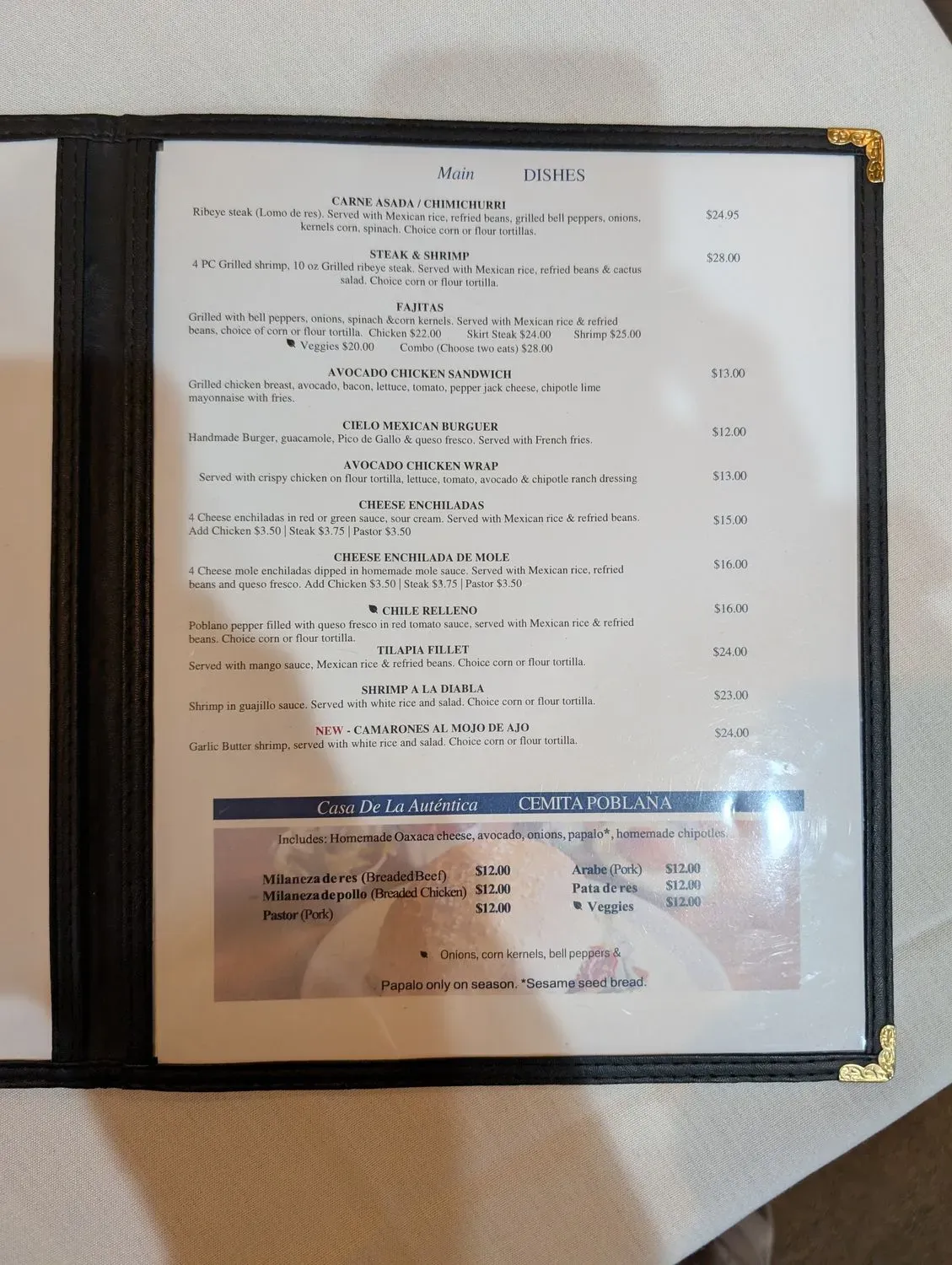 Menu 6