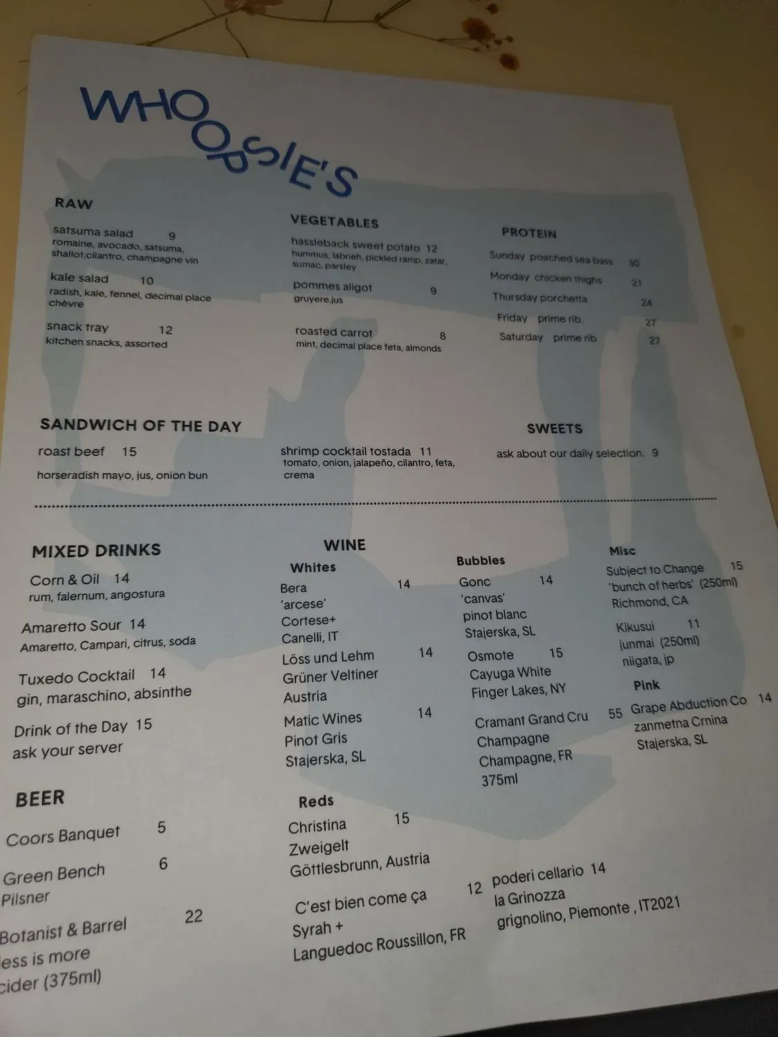 Menu 2