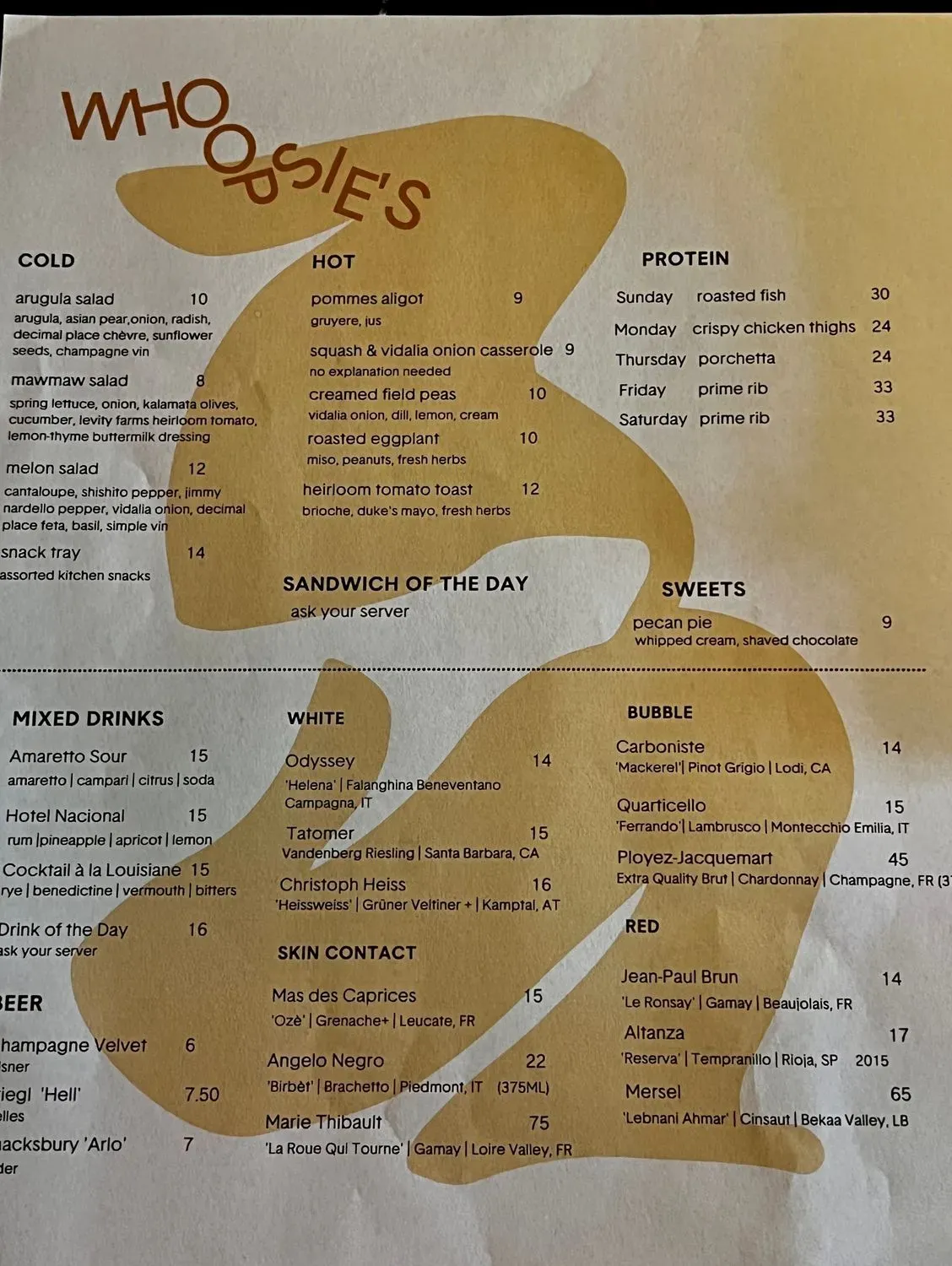 Menu 1