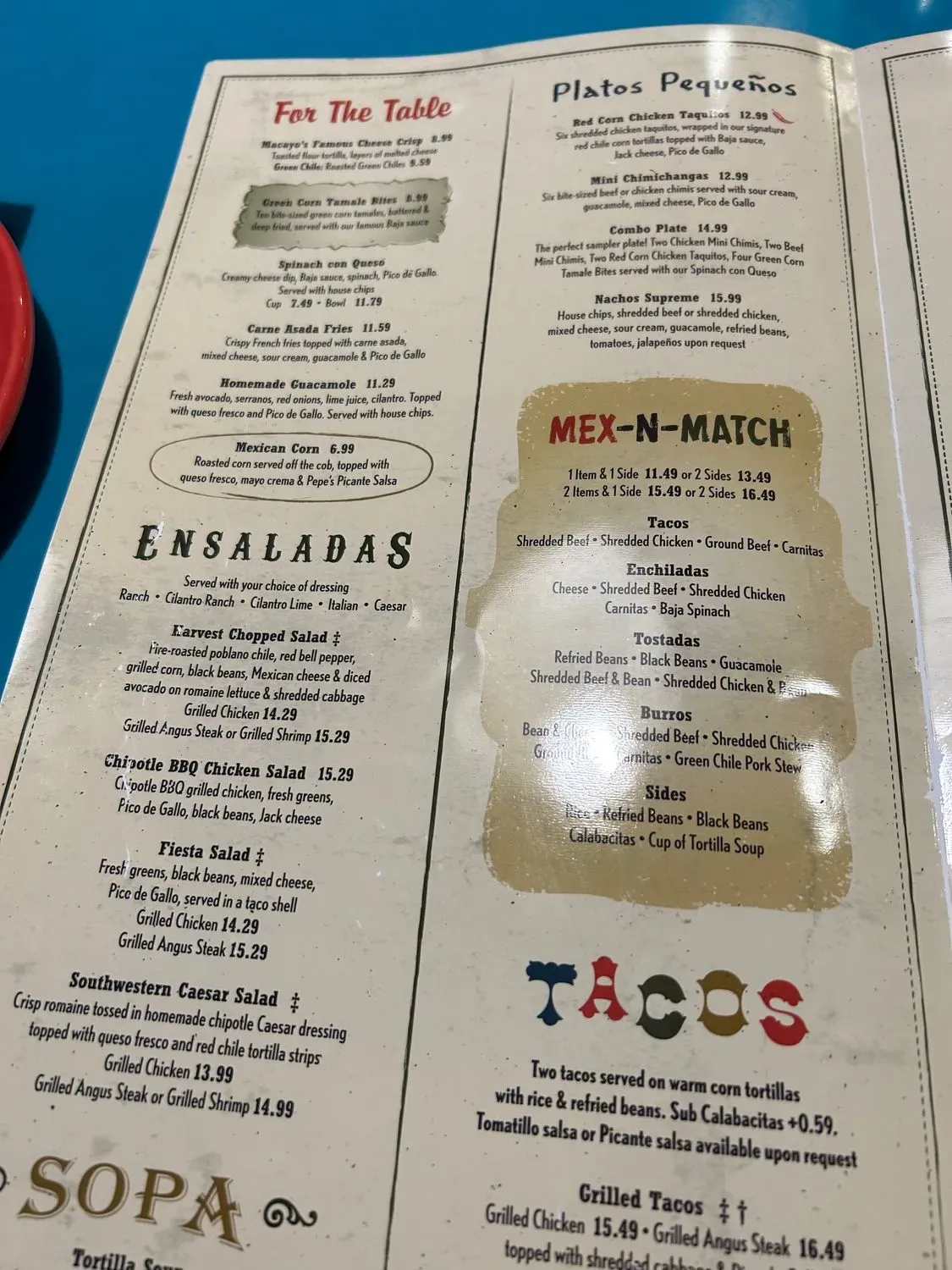 Menu 4