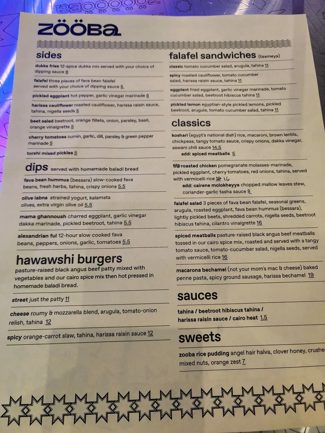 Menu 5