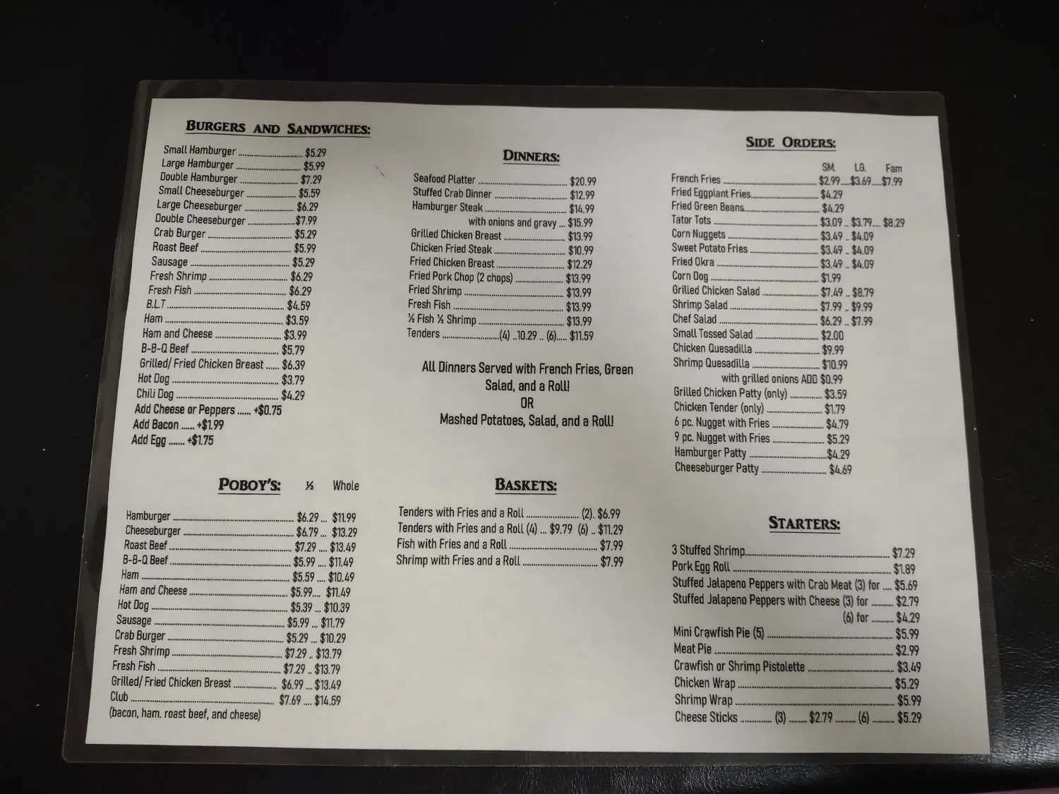 Menu 4