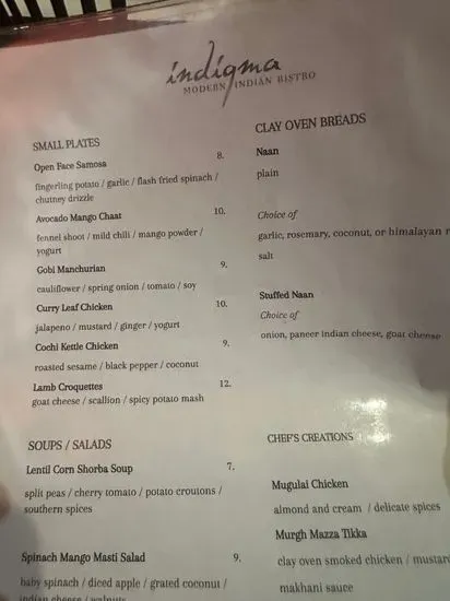 Menu 1