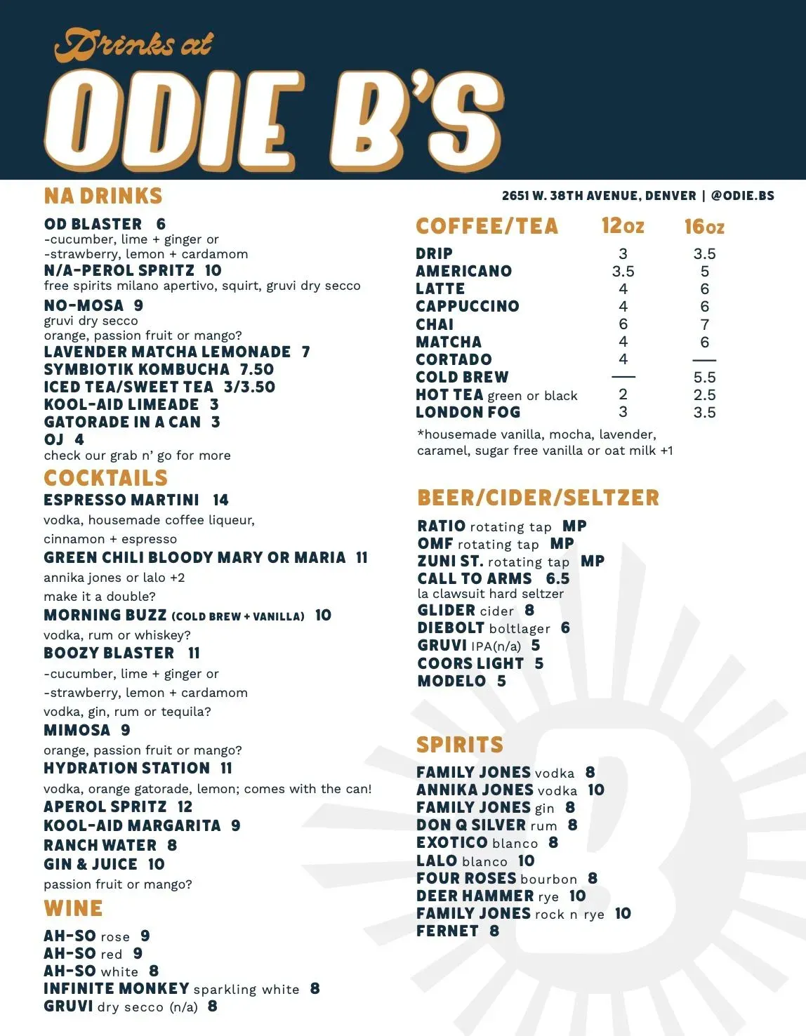 Menu 2