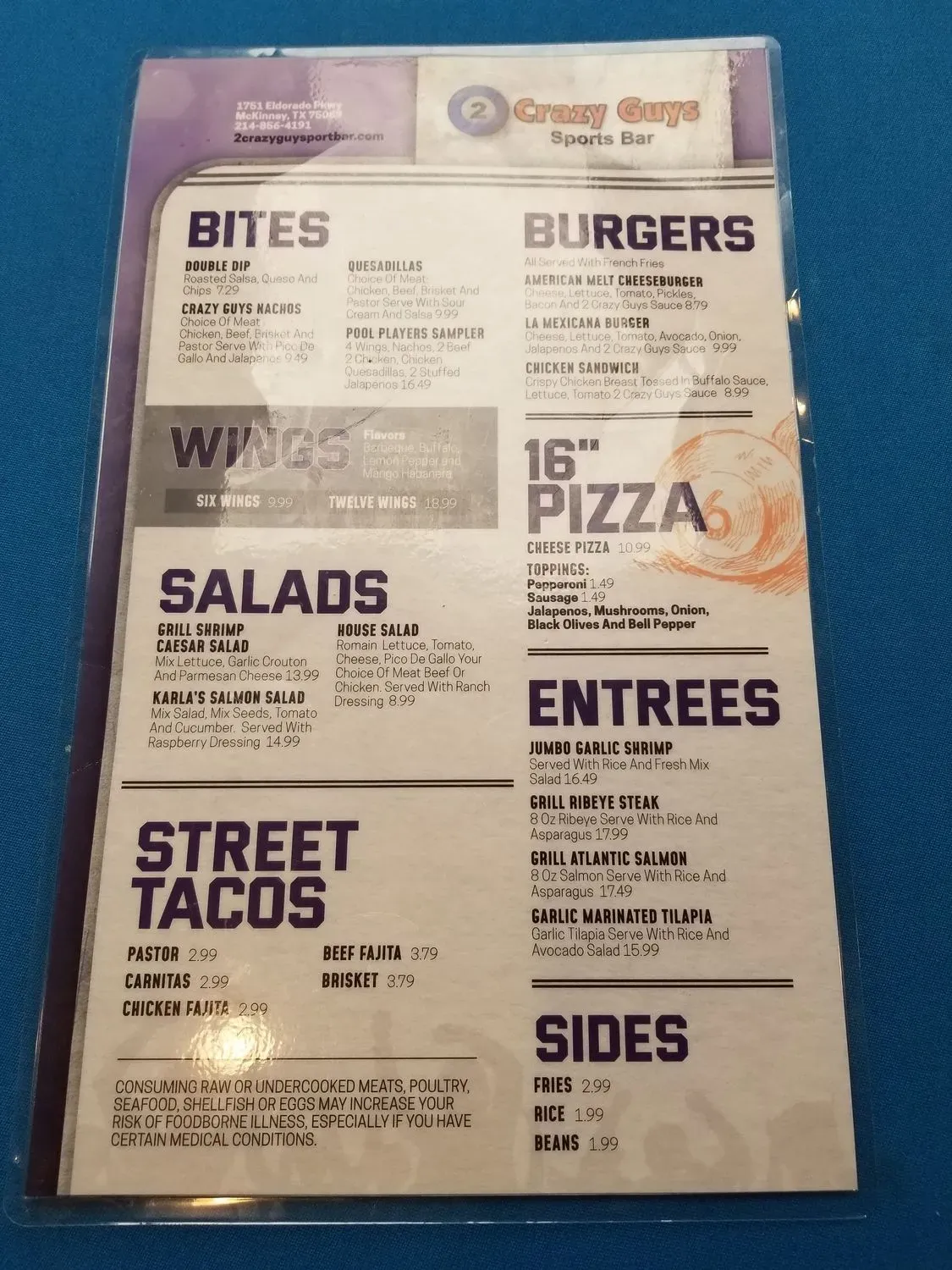 Menu 2