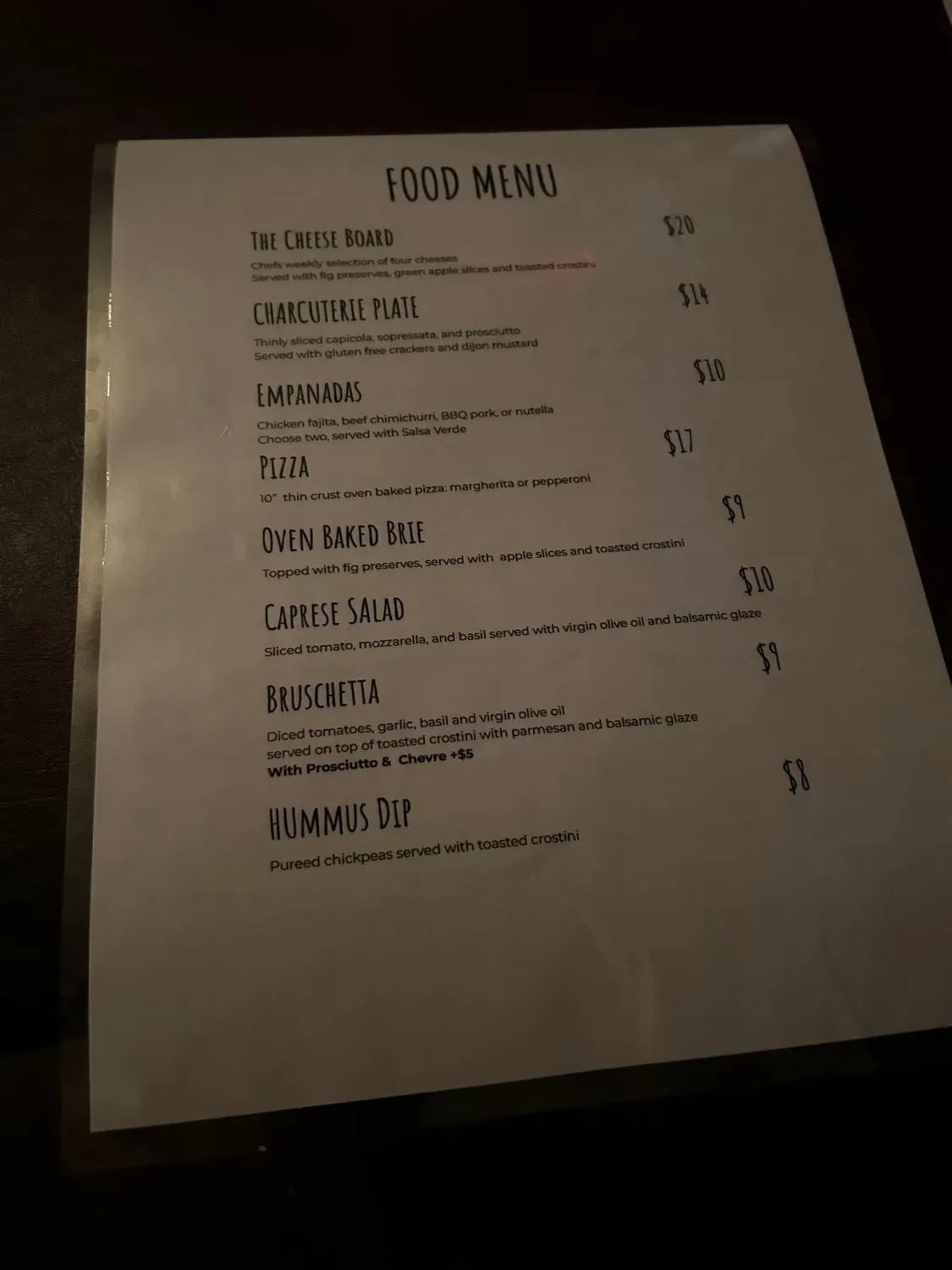 Menu 1