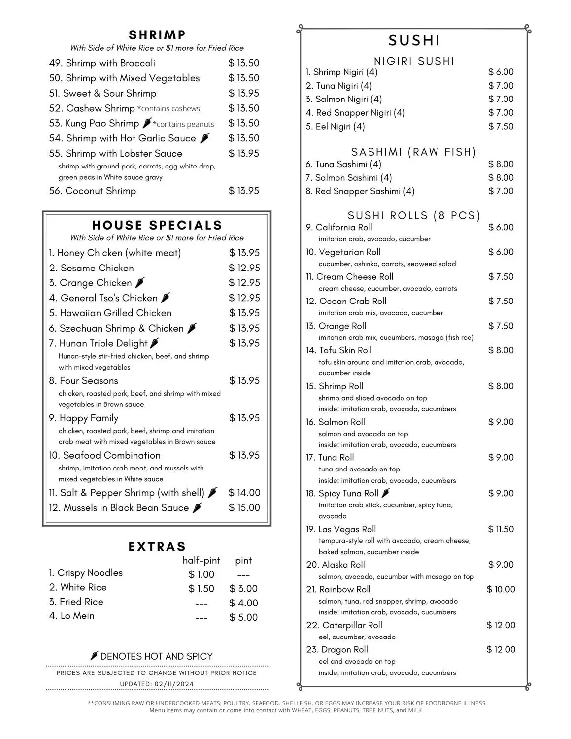 Menu 2