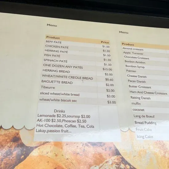 Menu 1