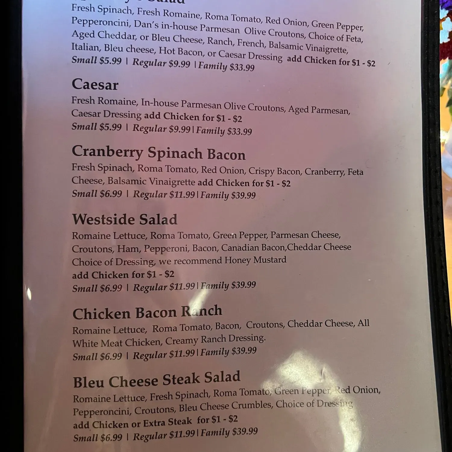 Menu 3