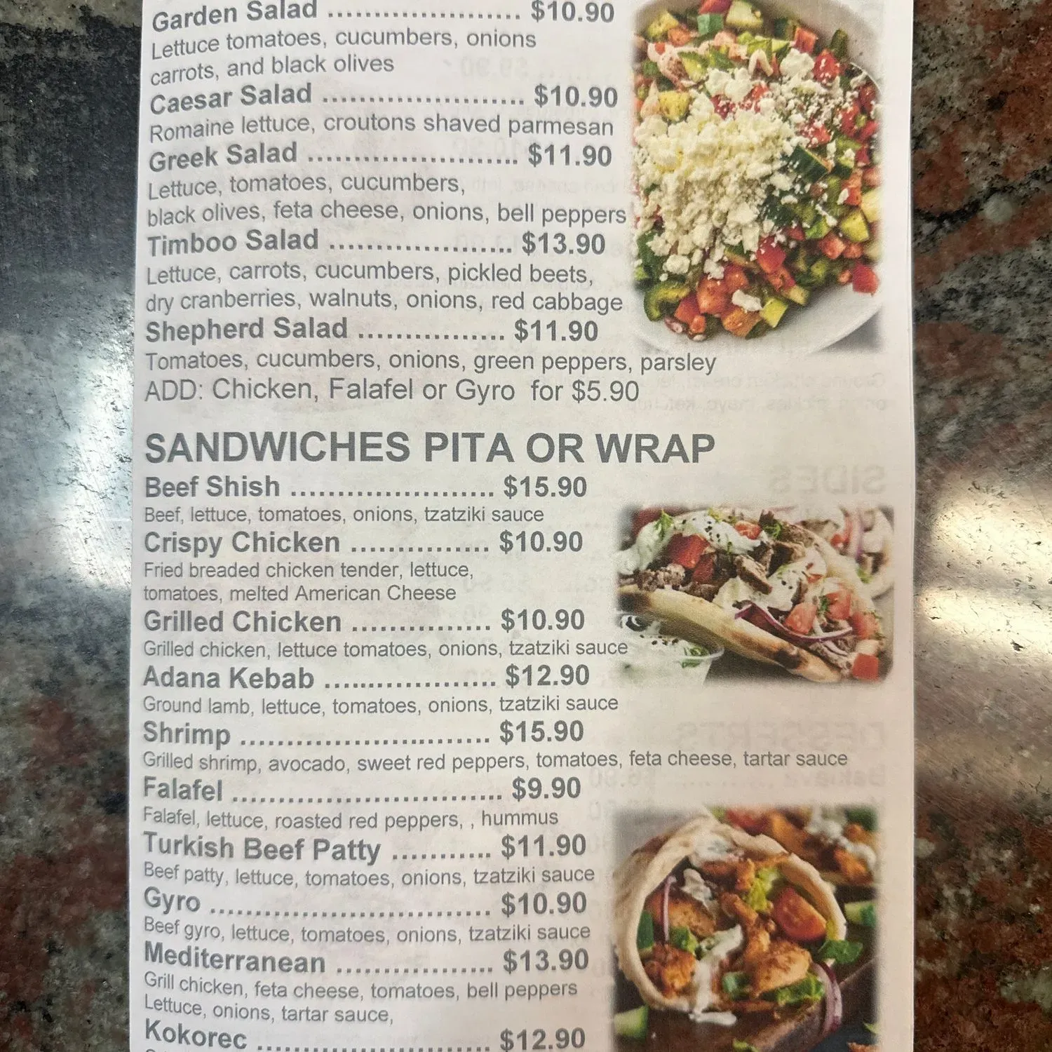 Menu 2