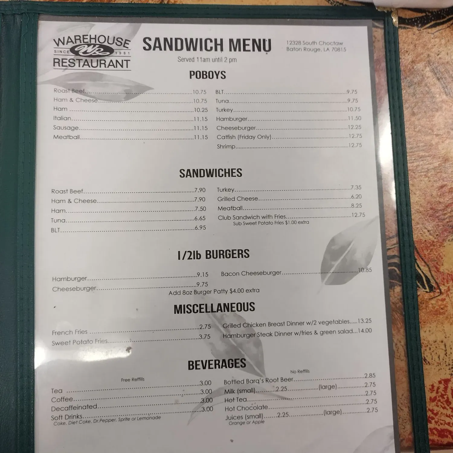 Menu 3