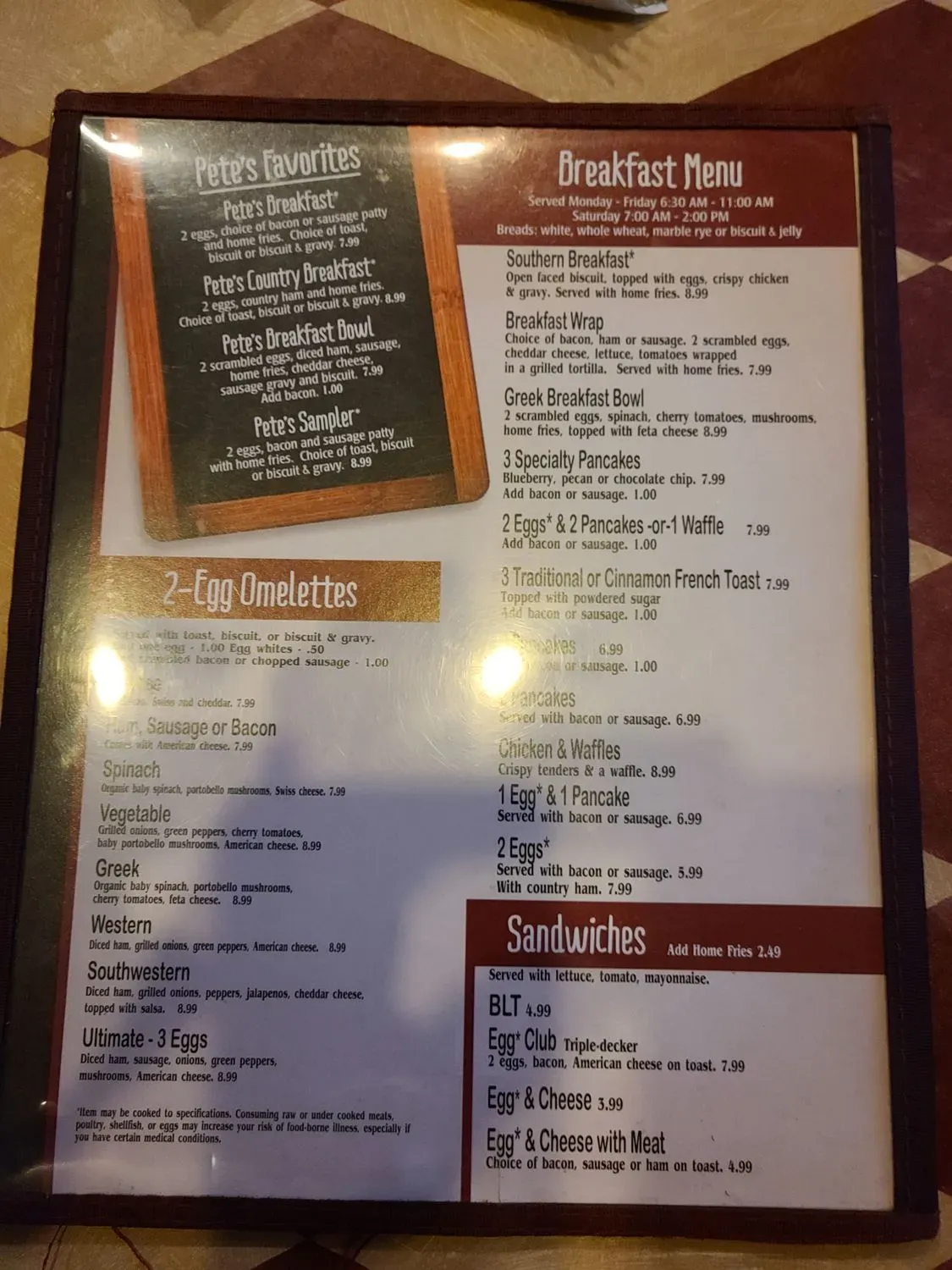 Menu 5