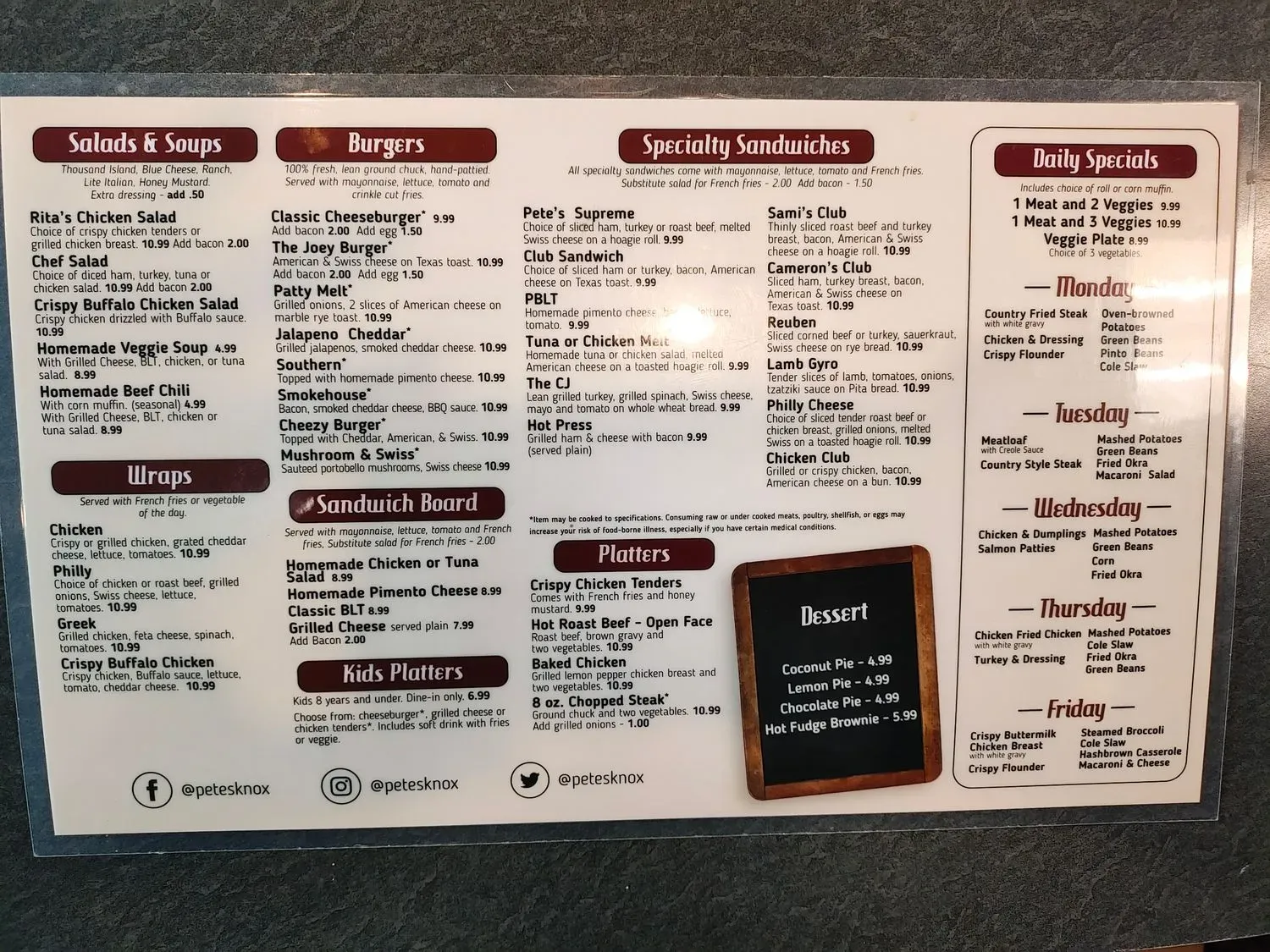 Menu 1