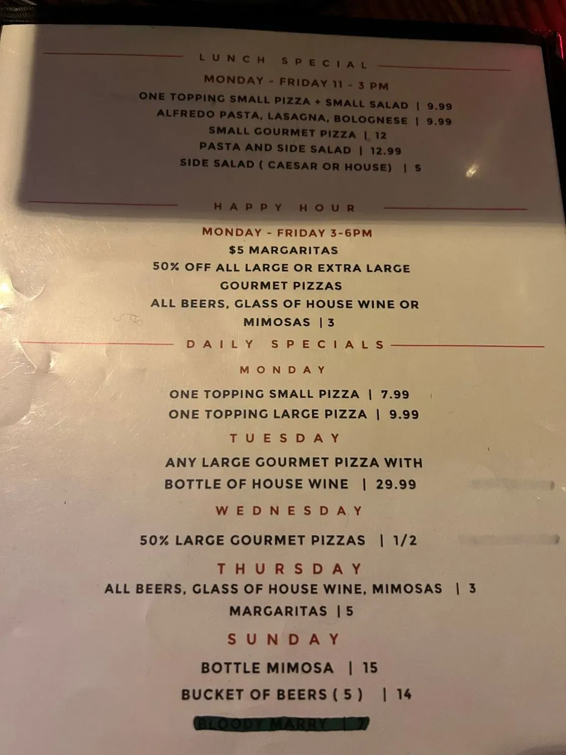 Menu 4