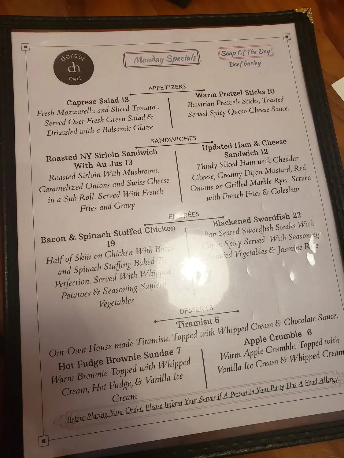 Menu 4