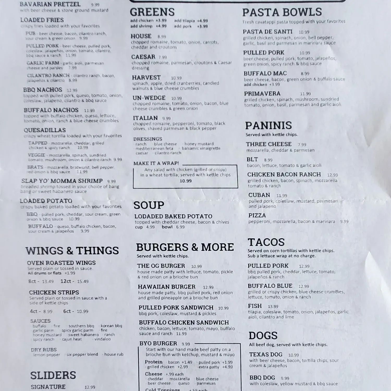 Menu 1