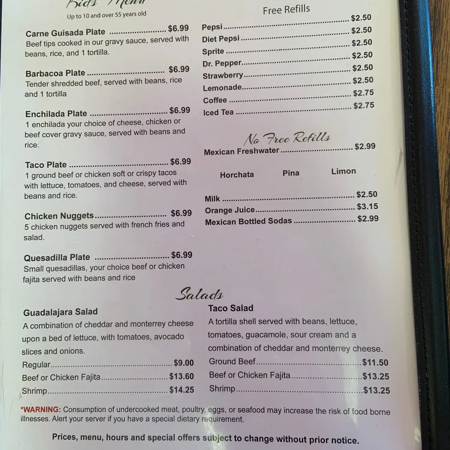 Menu 2