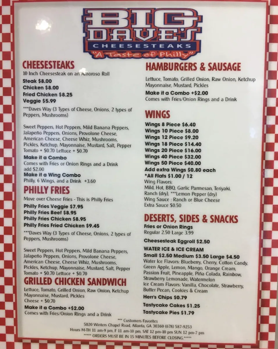 Menu 1