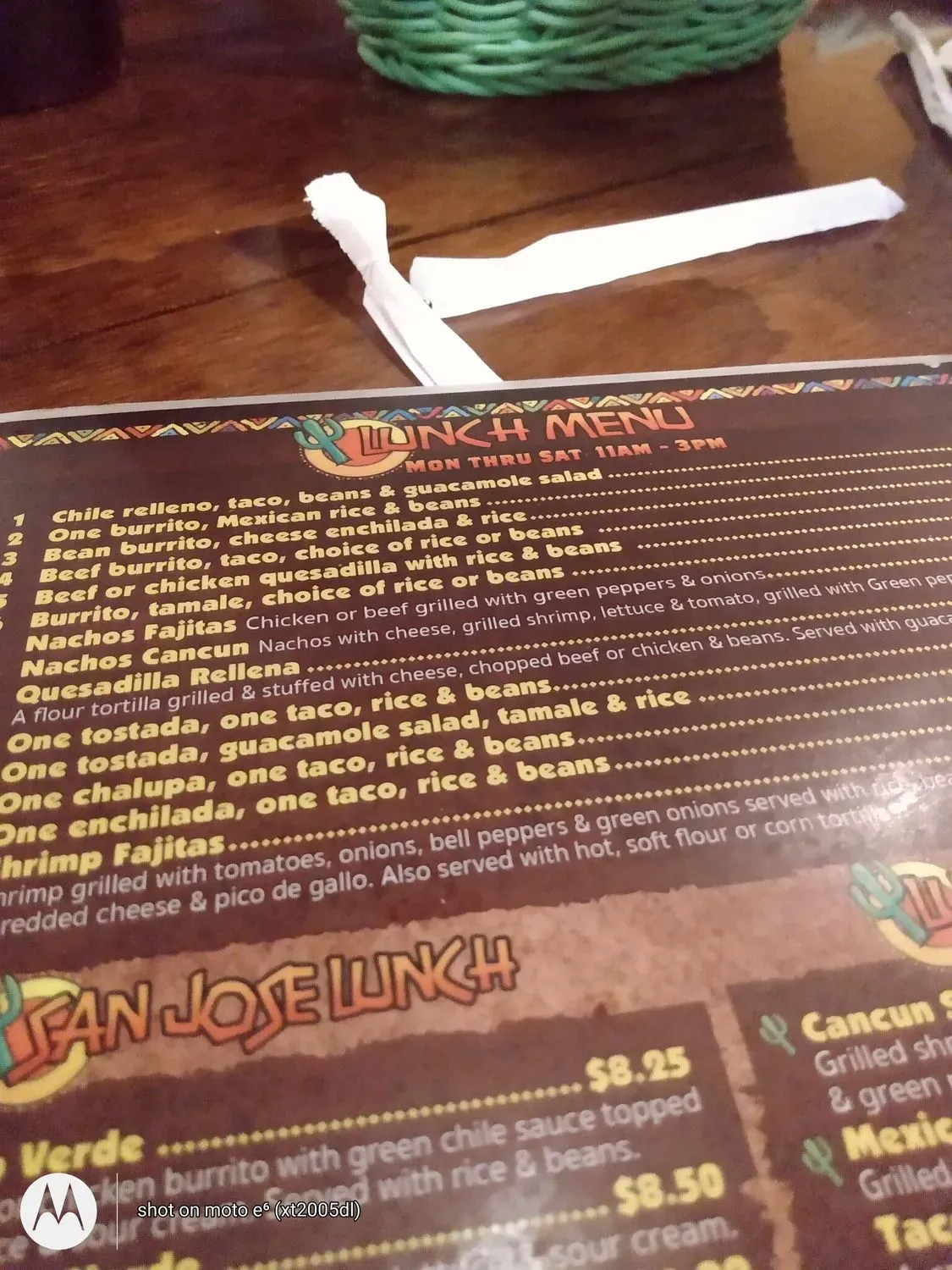 Menu 5