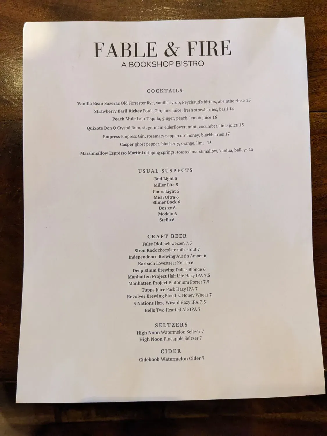 Menu 4