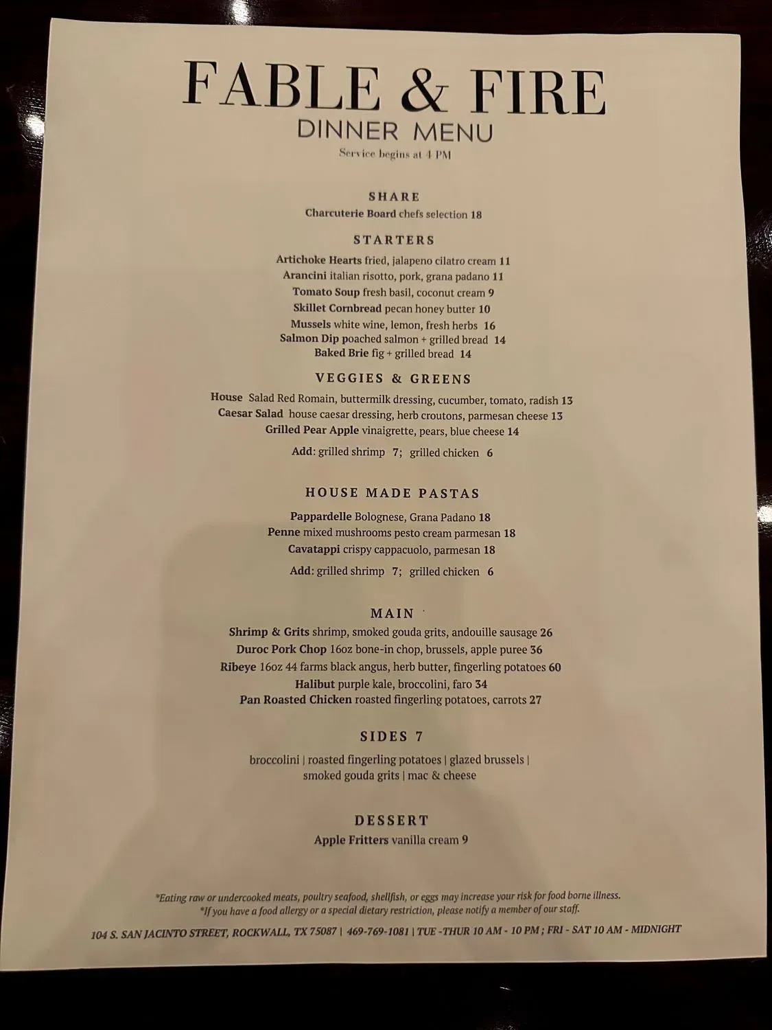 Menu 6