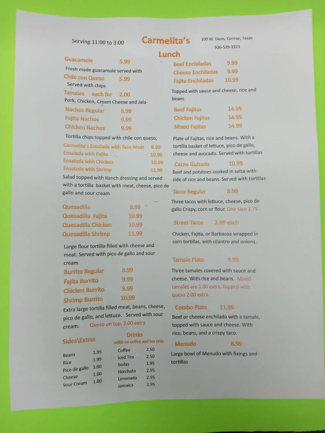 Menu 2