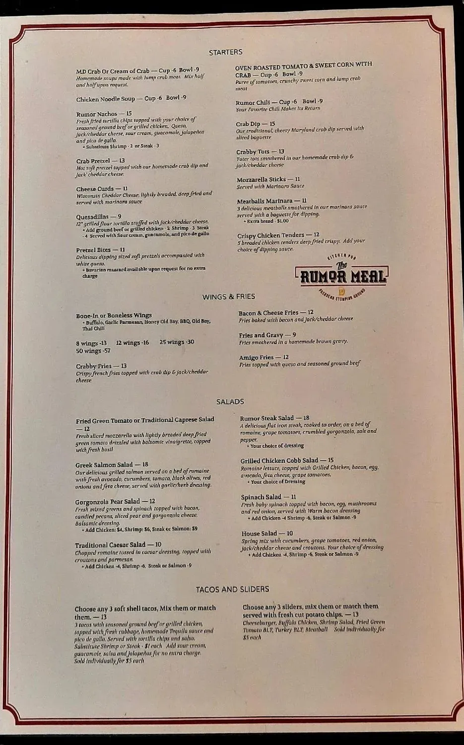 Menu 6