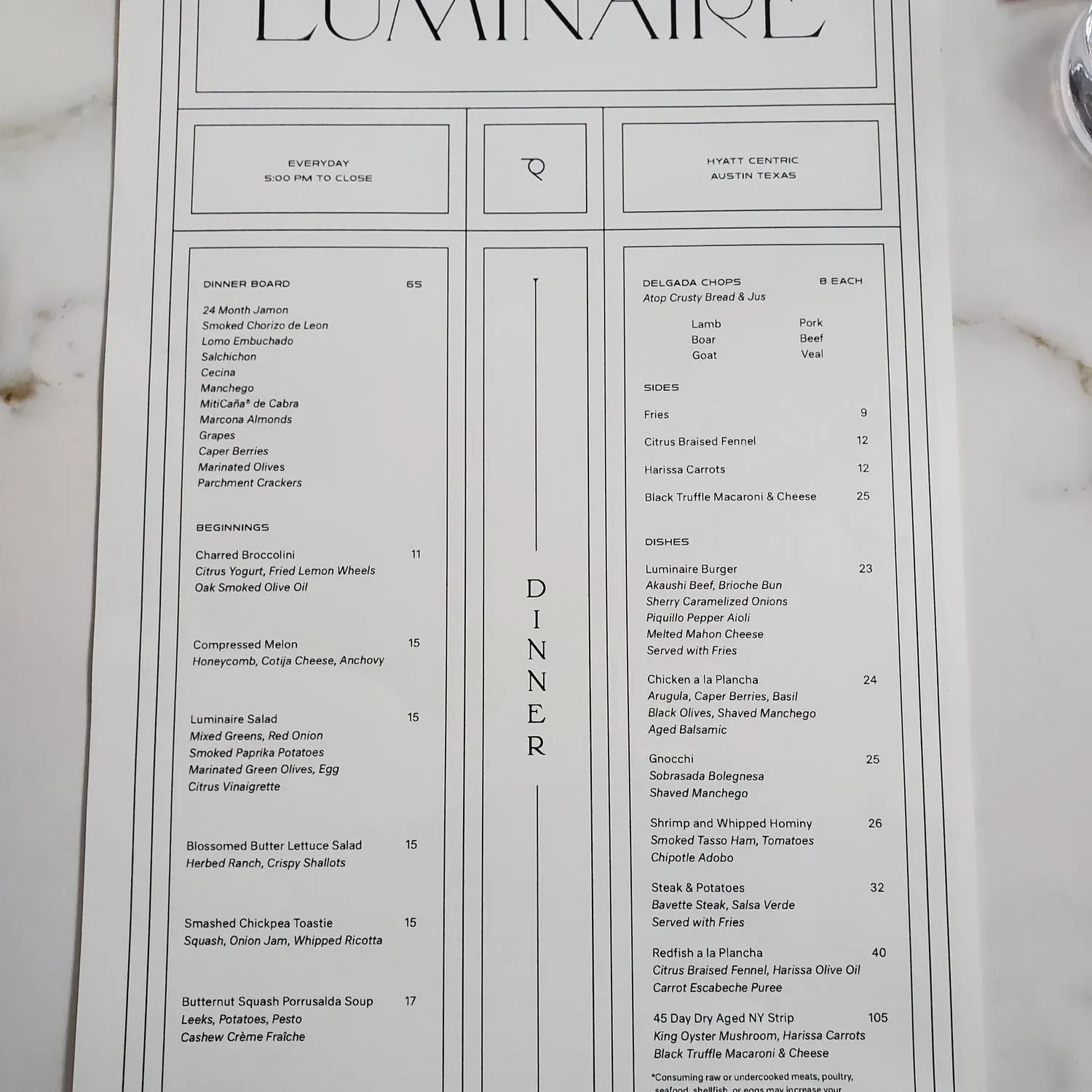 Menu 1