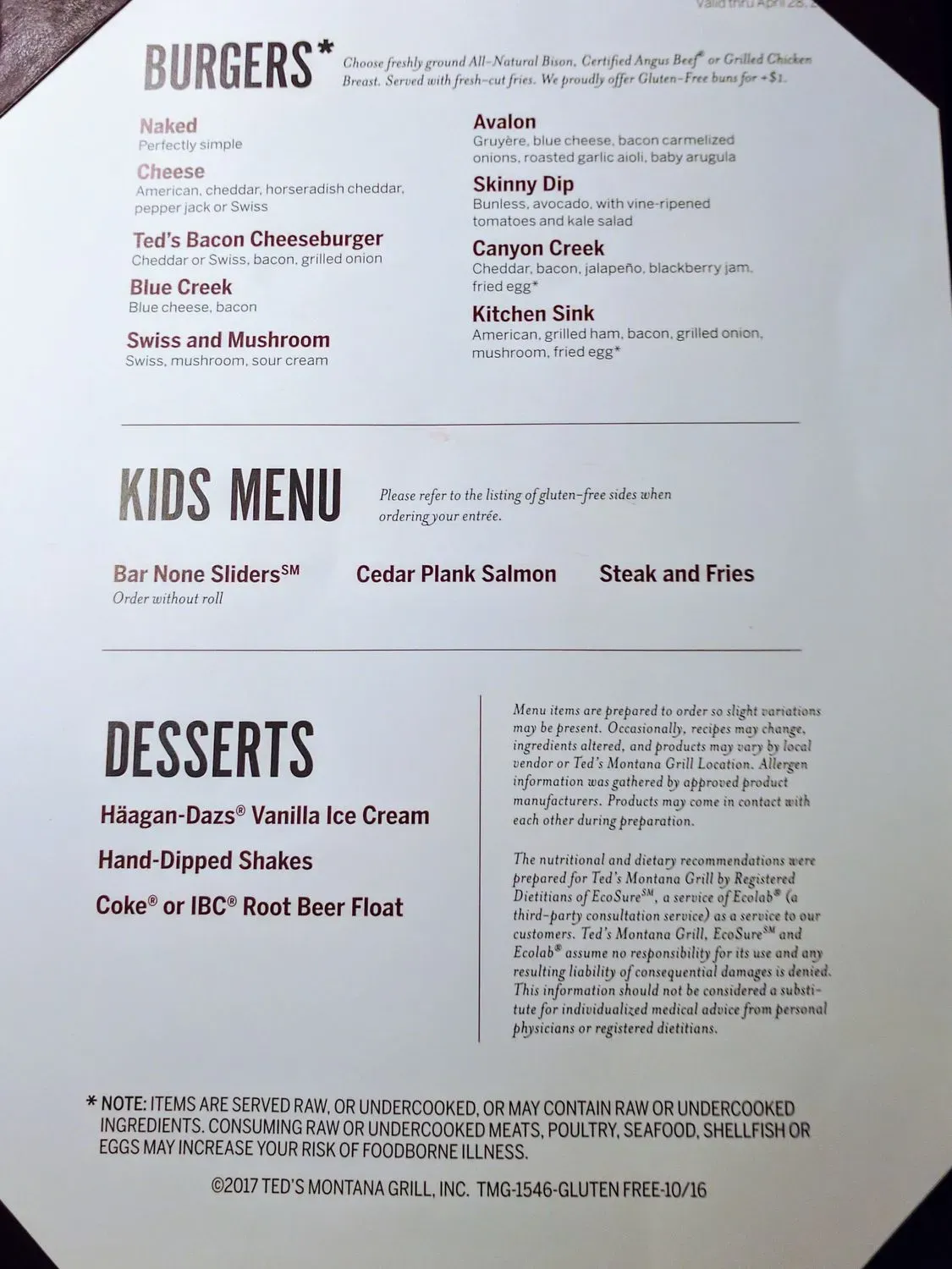 Menu 4