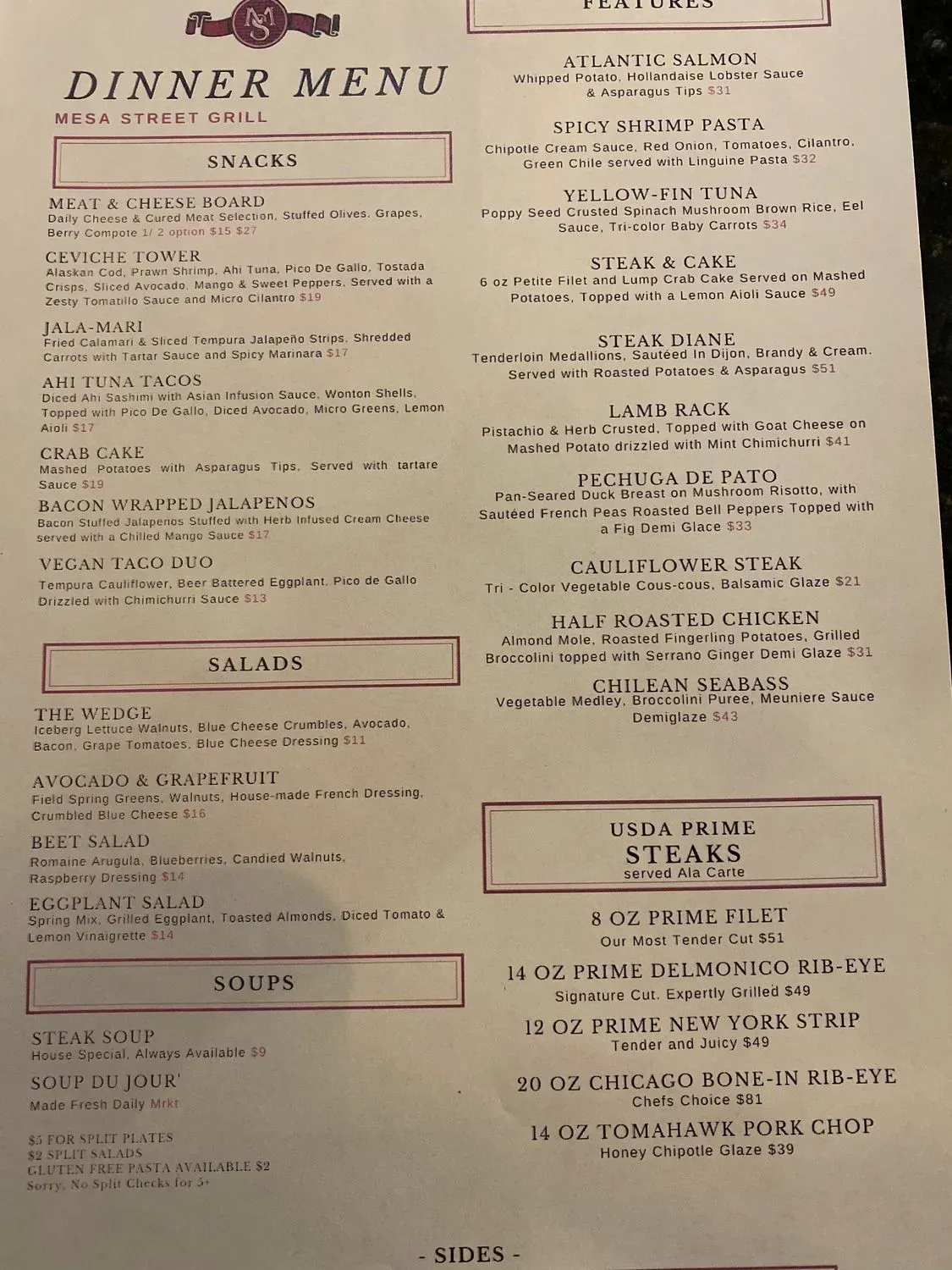 Menu 4