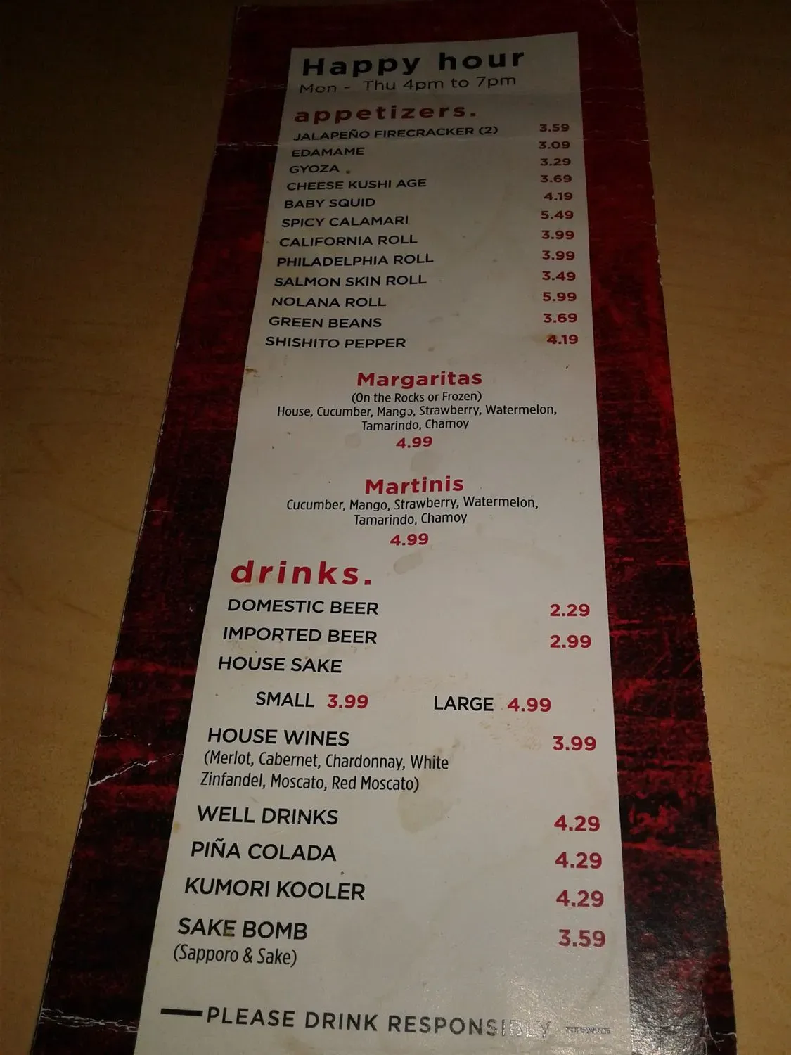 Menu 4