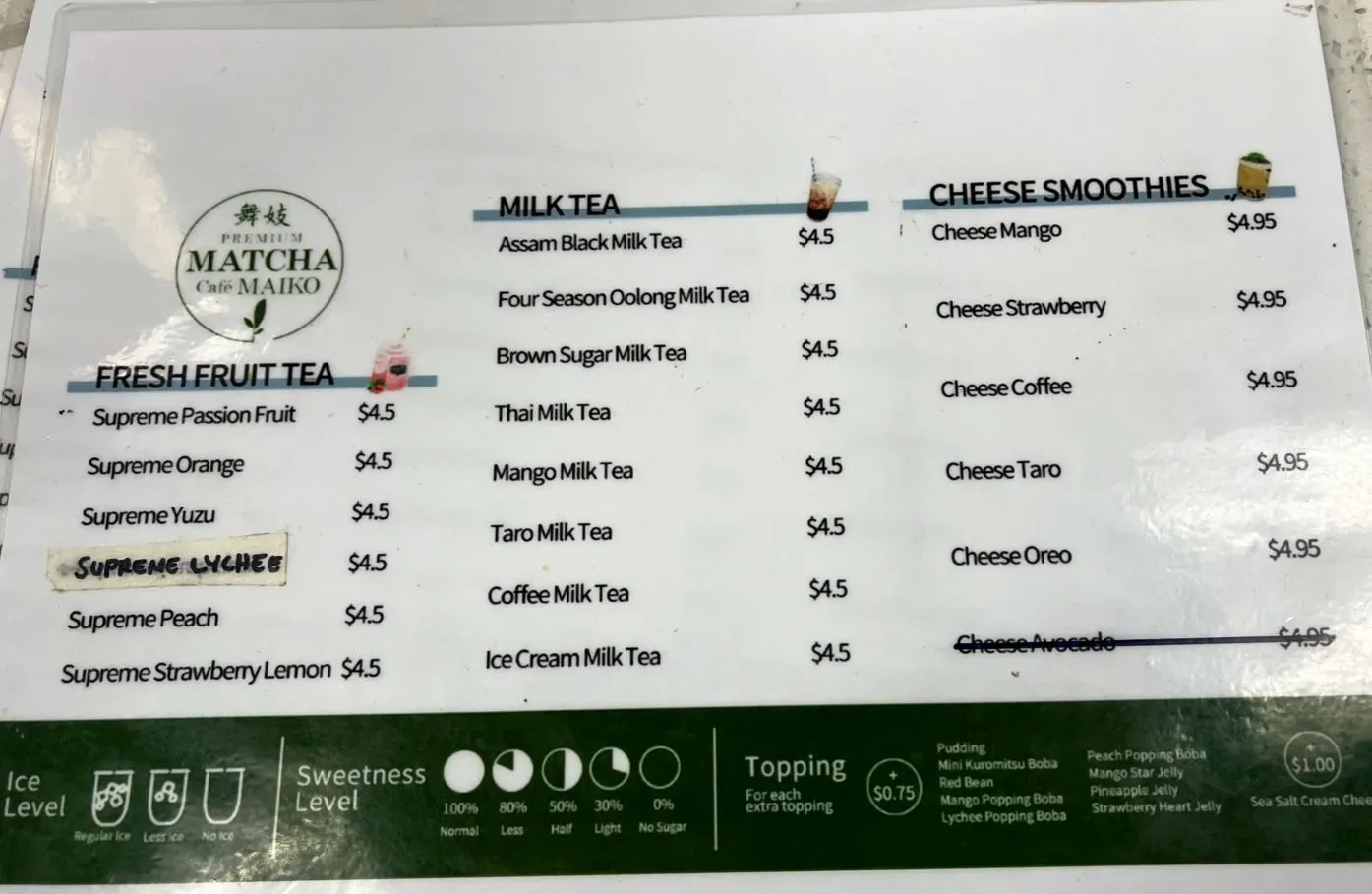 Menu 5