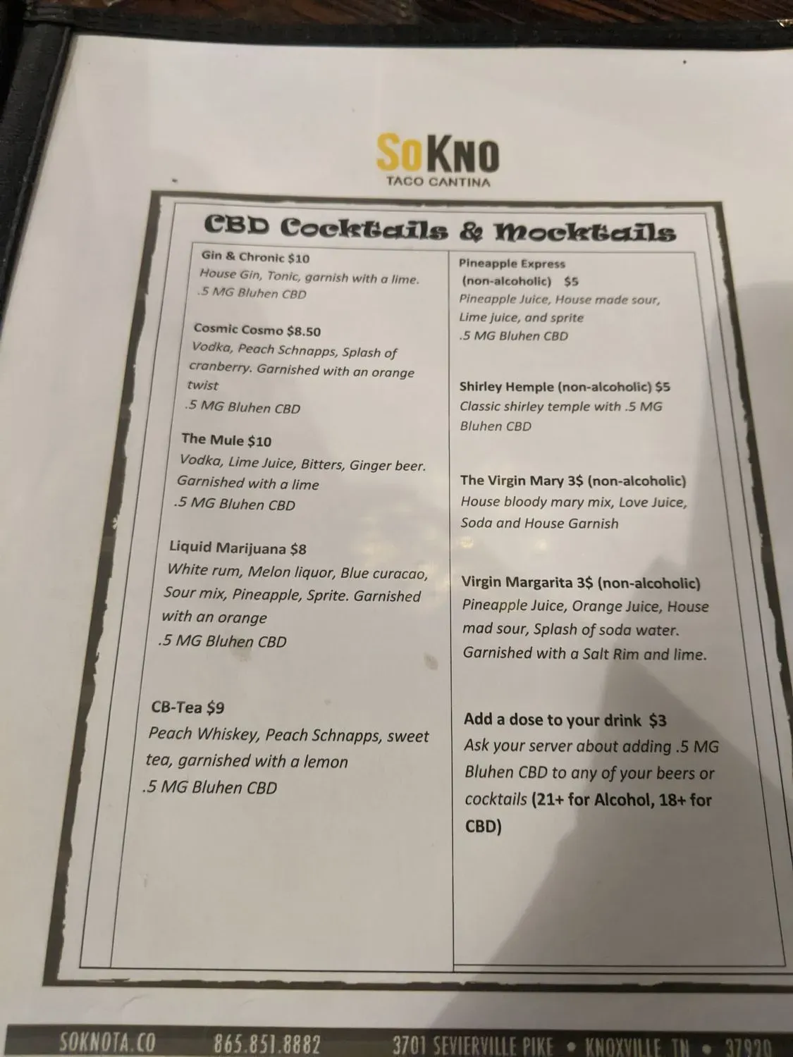 Menu 5