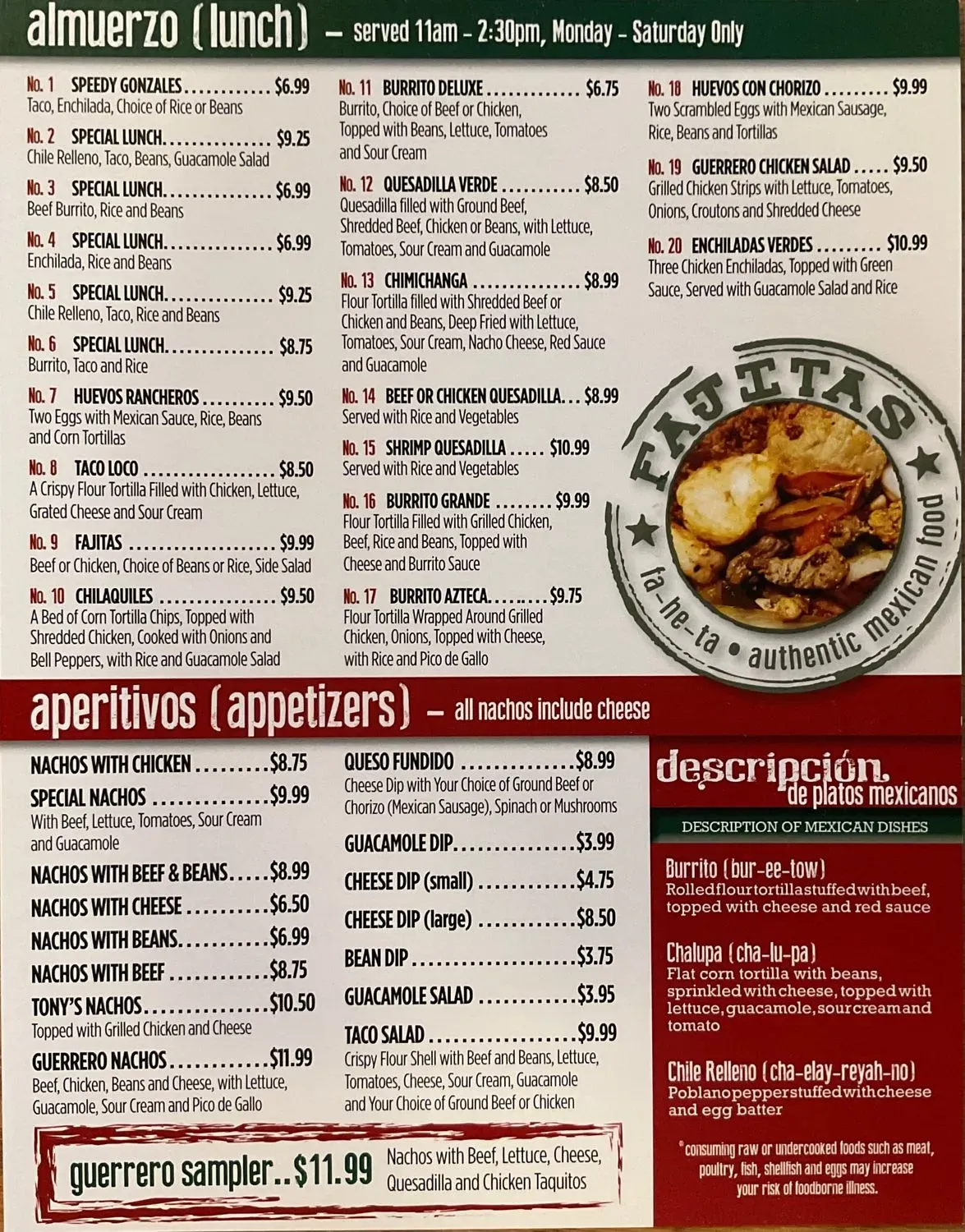 Menu 5