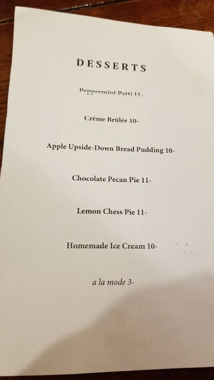 Menu 5