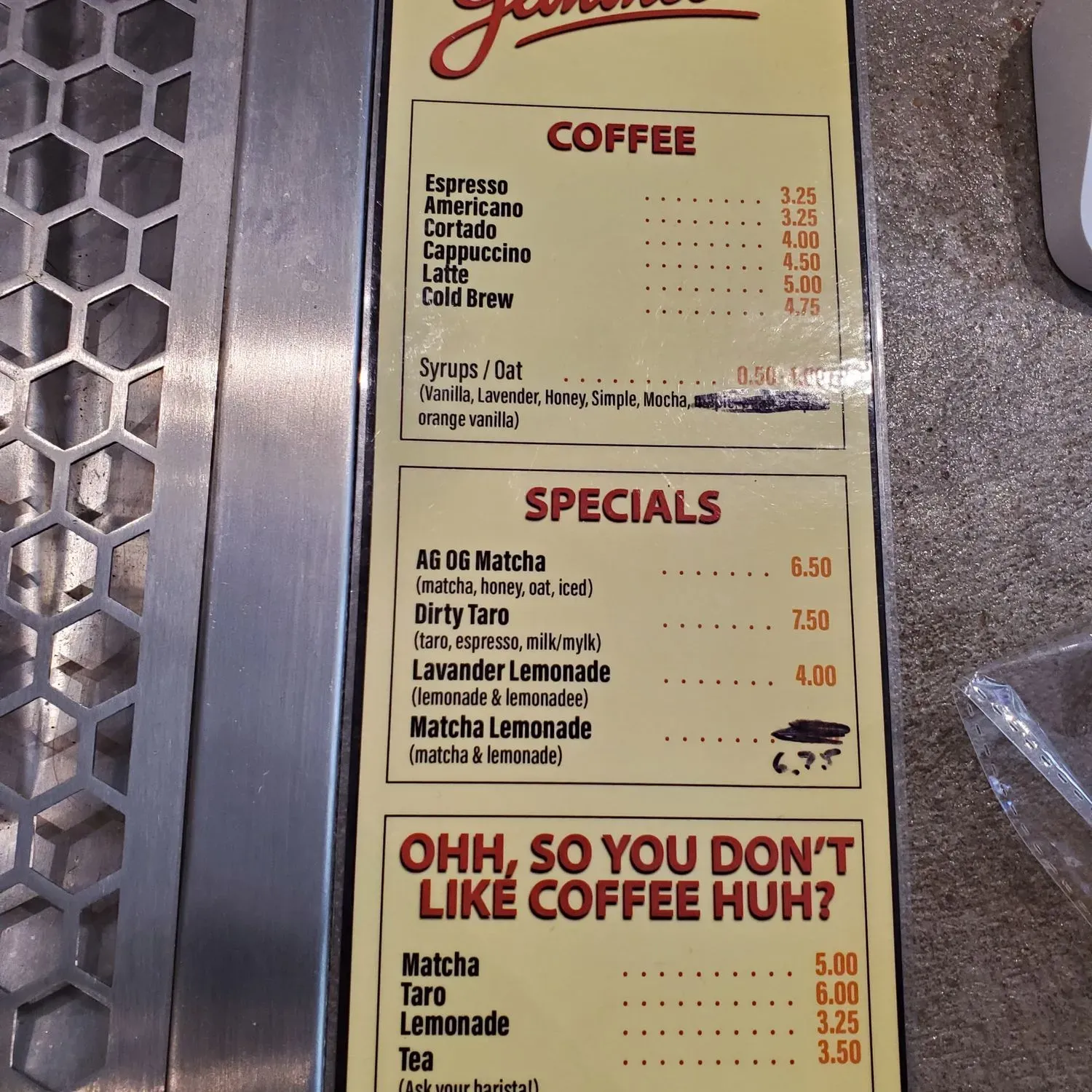 Menu 3