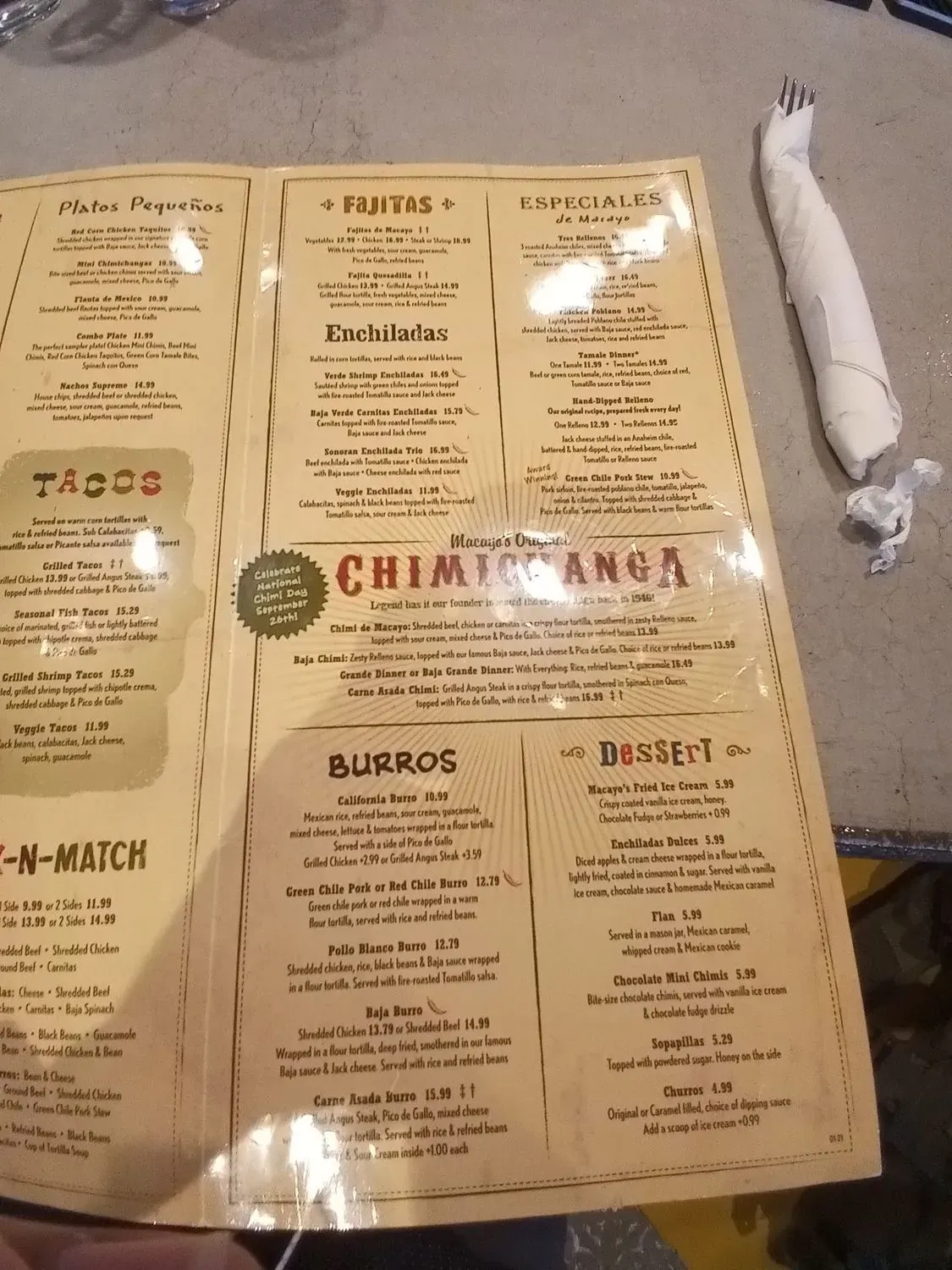 Menu 5