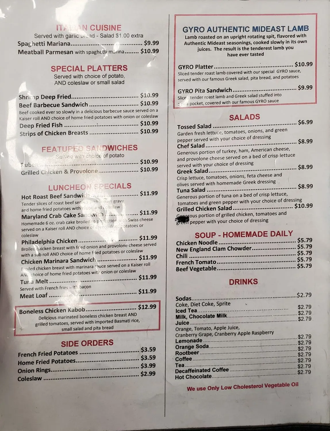 Menu 1